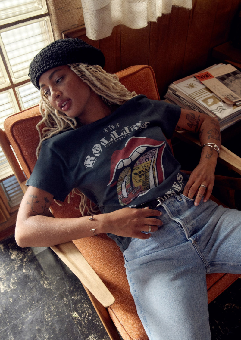 T-shirt avec billet des Rolling Stones