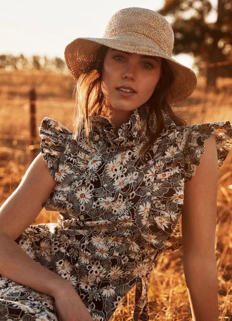 Odnadatta Crochet Fedora Hat