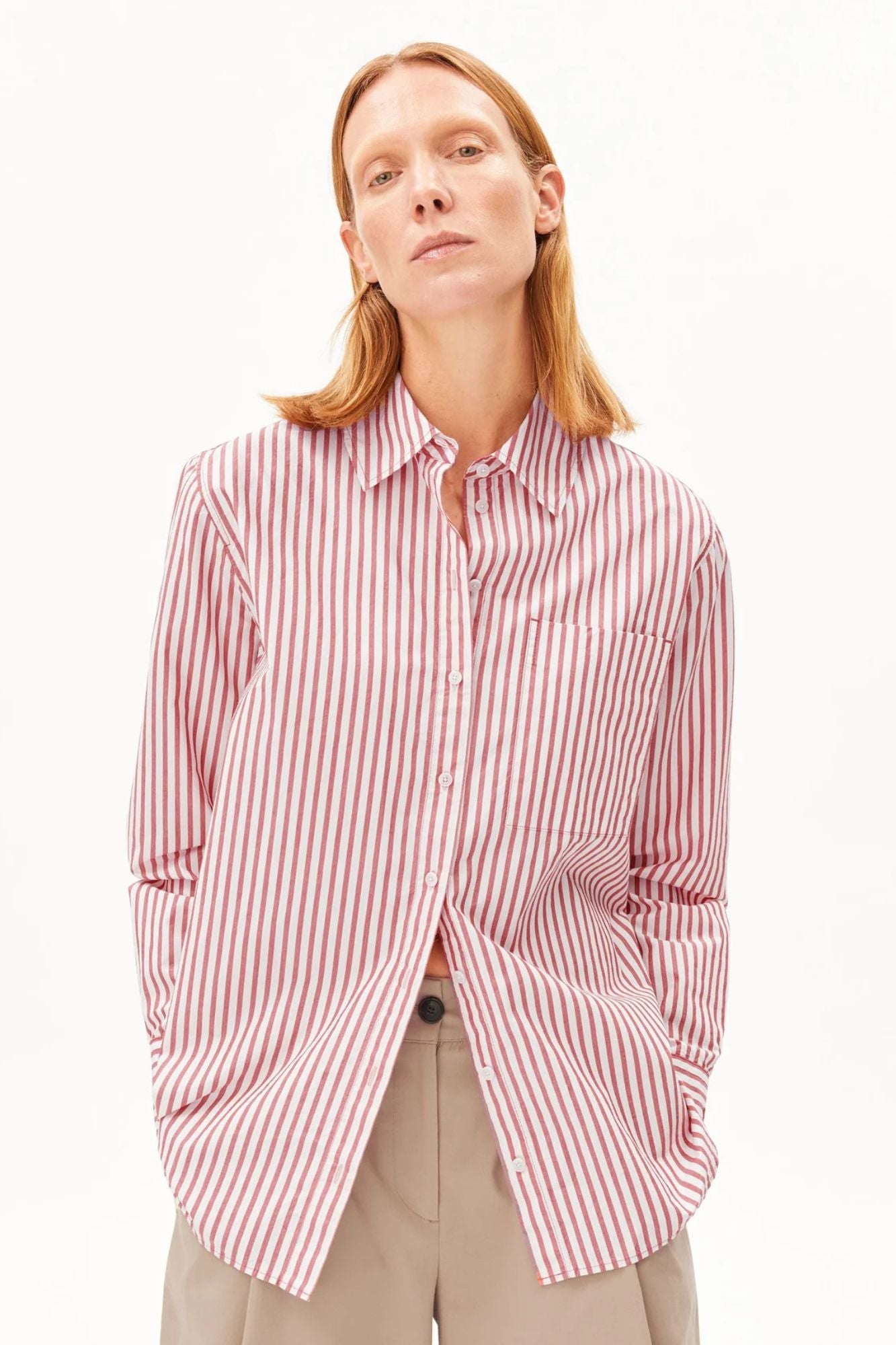 Striped Loose Shirt Blouse
