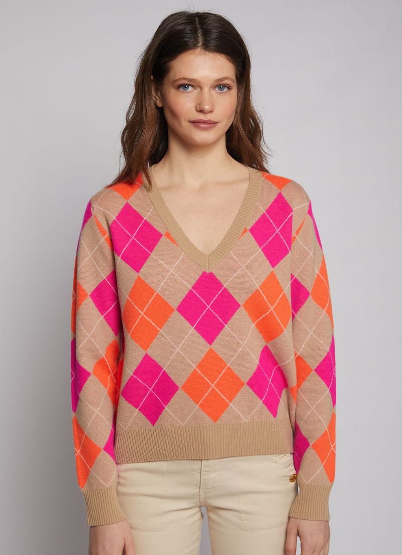 Pull à losanges