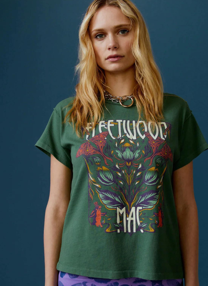 T-shirt inversé papillons Fleetwood Mac