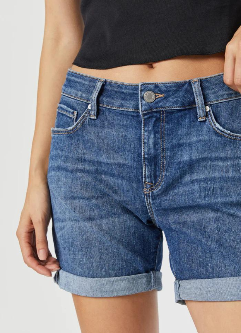 Pixie Short | Mid Indigo Organic Blue