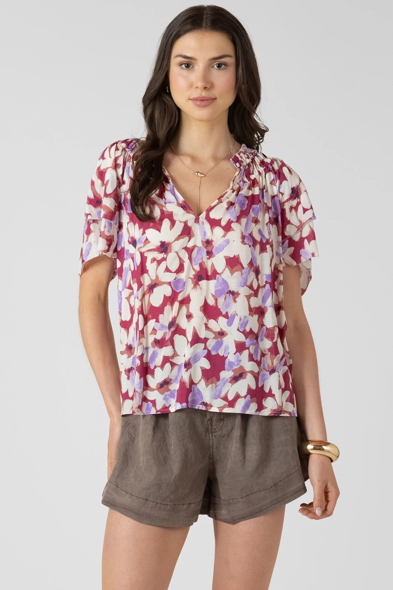 Flutter Sleeve Blouse