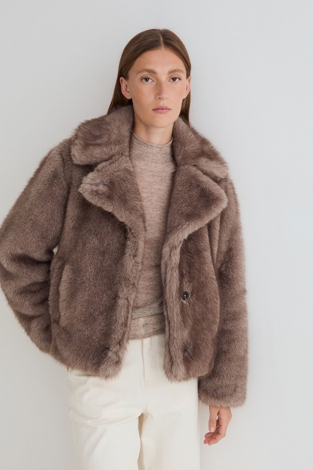 Short Faux Fur Coat