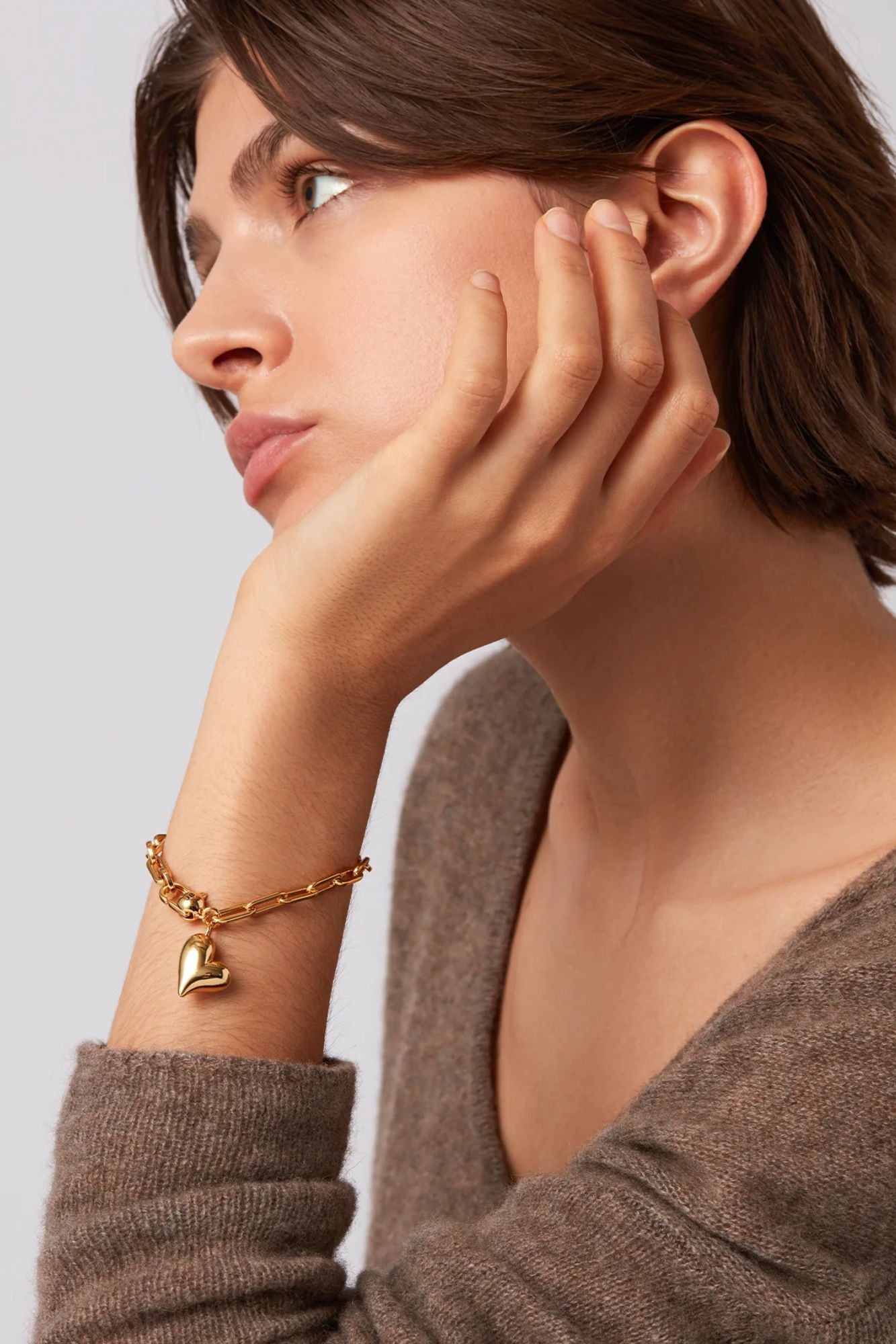 Puffy Heart Bracelet