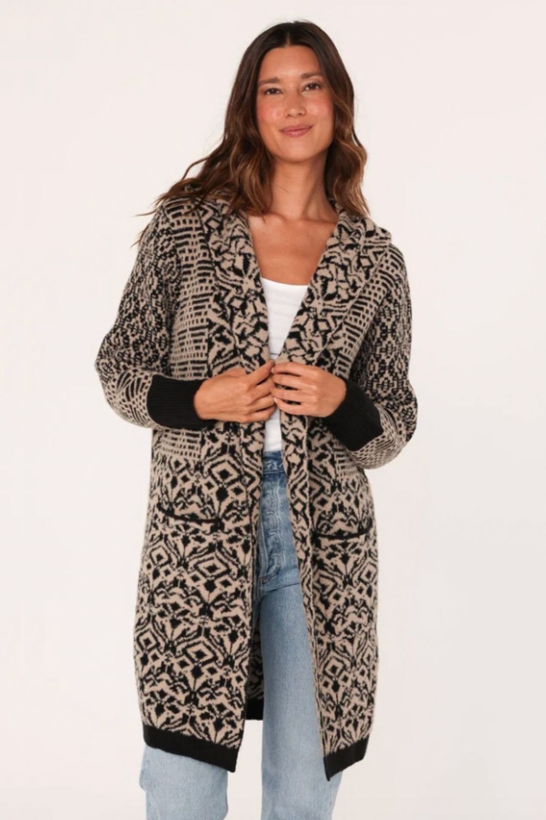 PatchWork Jacquard Coatigan