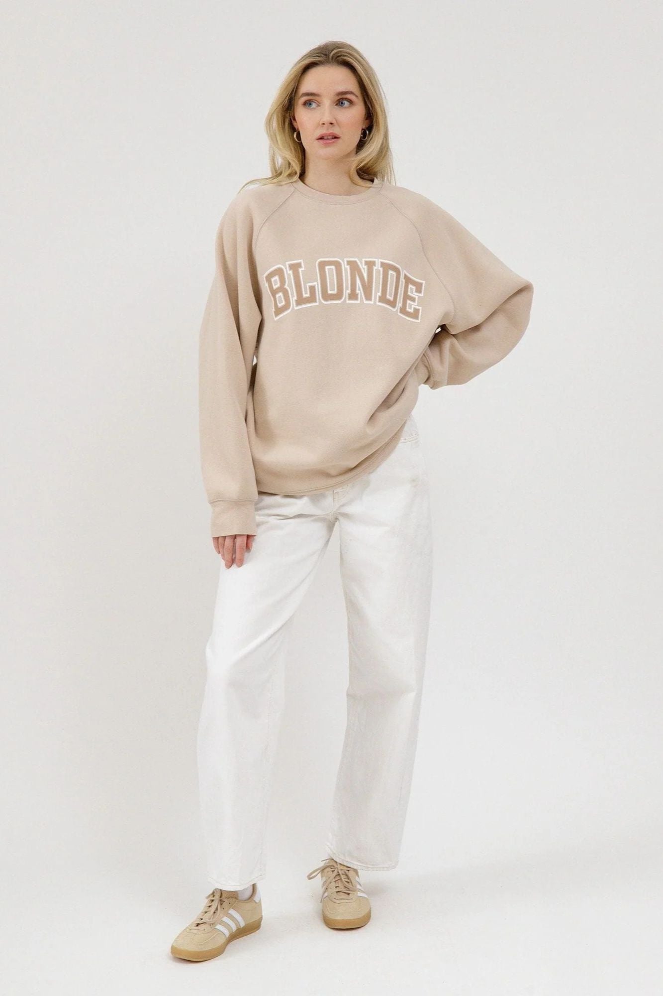 Blonde NY Boyfriend Varsity