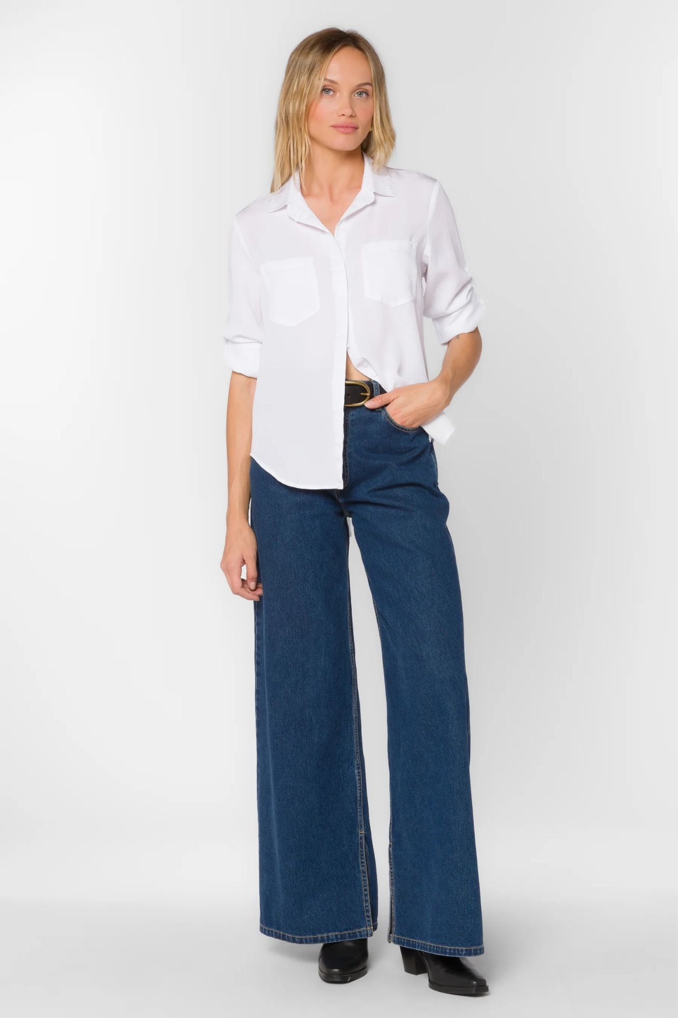 Riley Roll Tab Sleeve Shirt