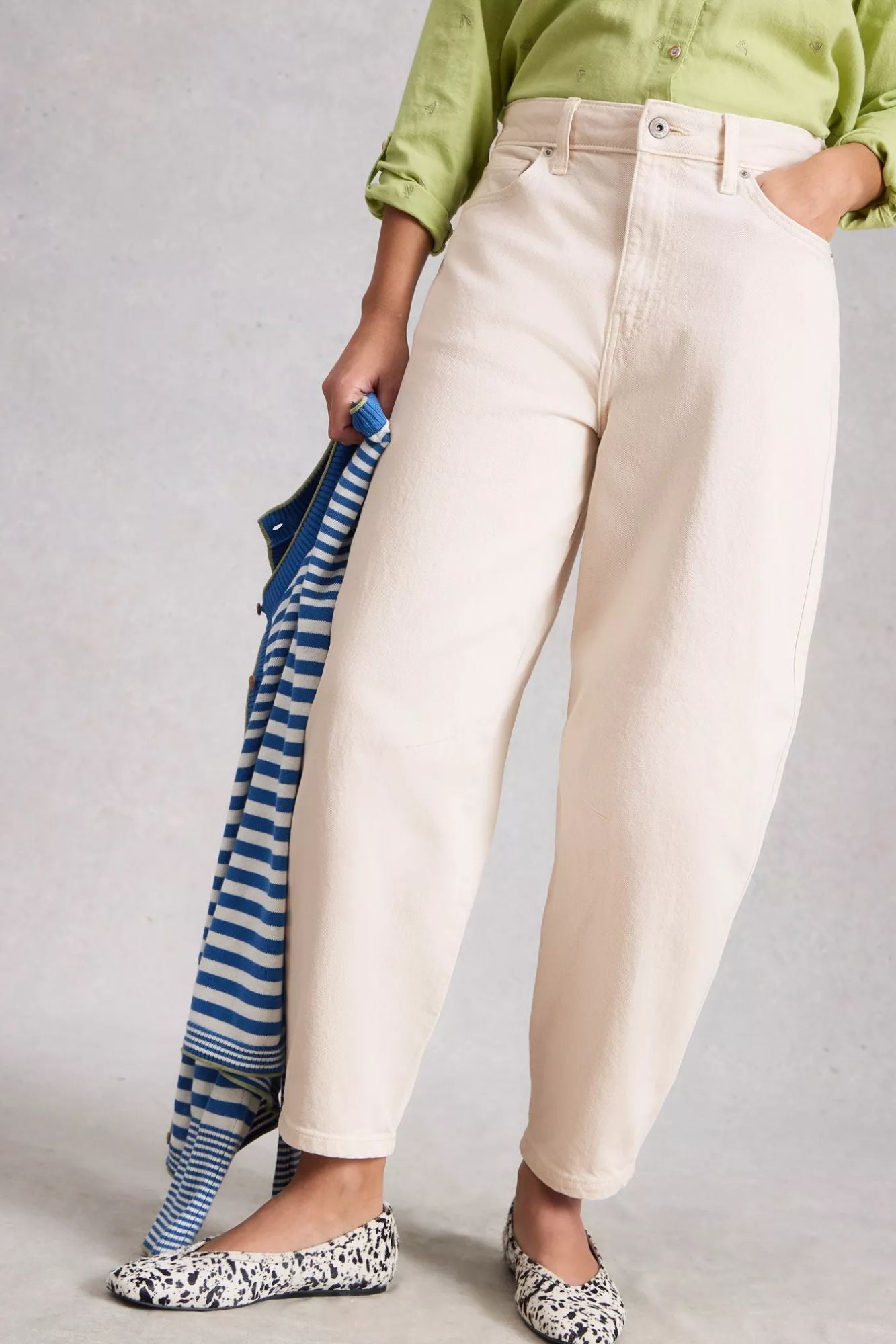 Aubrey Barrel Leg Jean