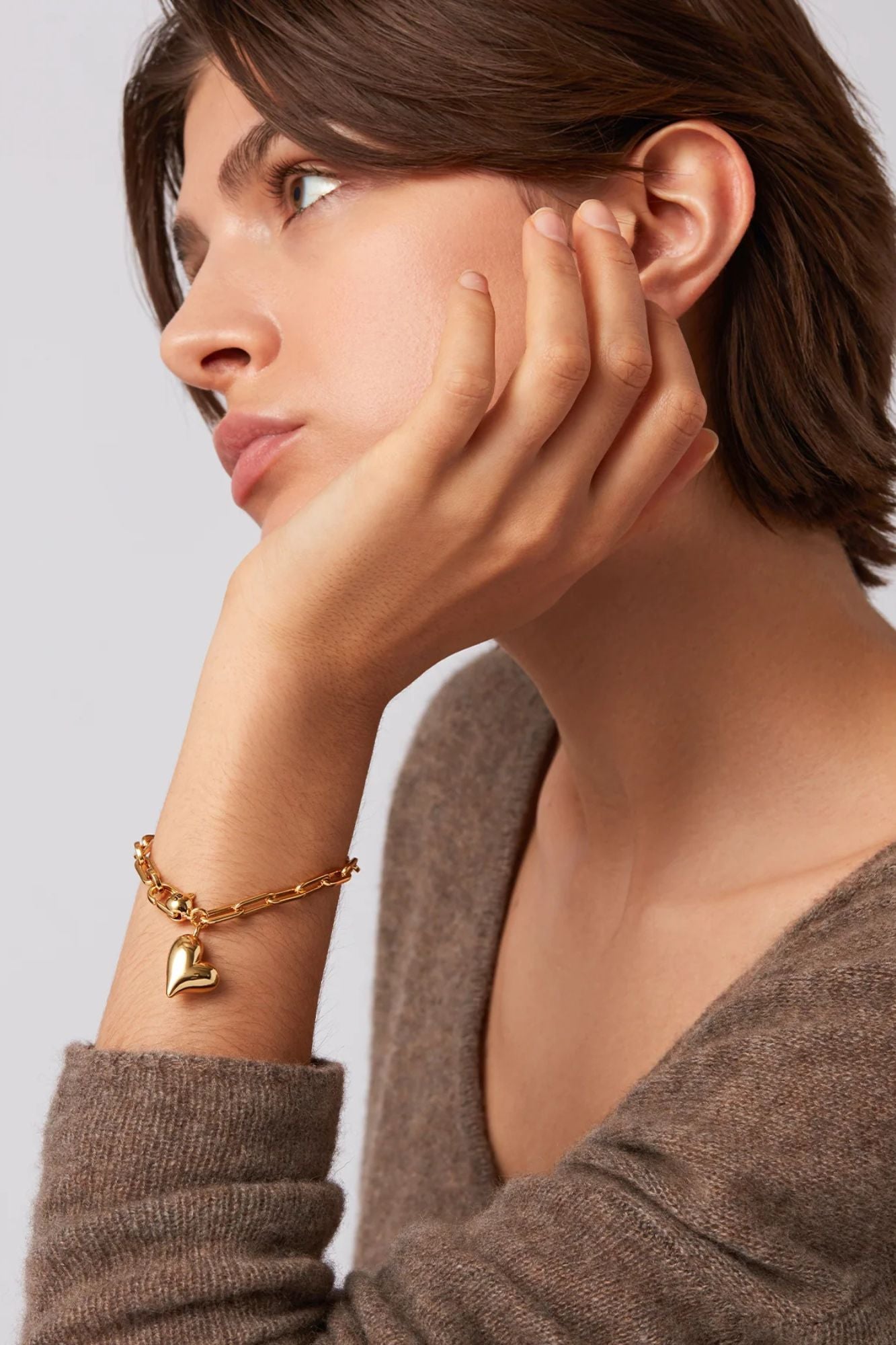 Puffy Heart Bracelet