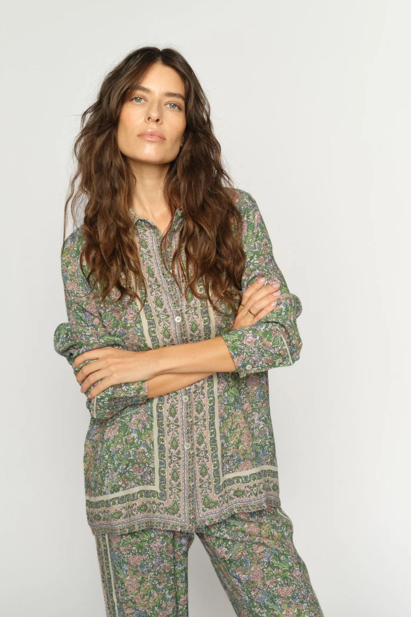 Kana Flowish Orchid Shirt