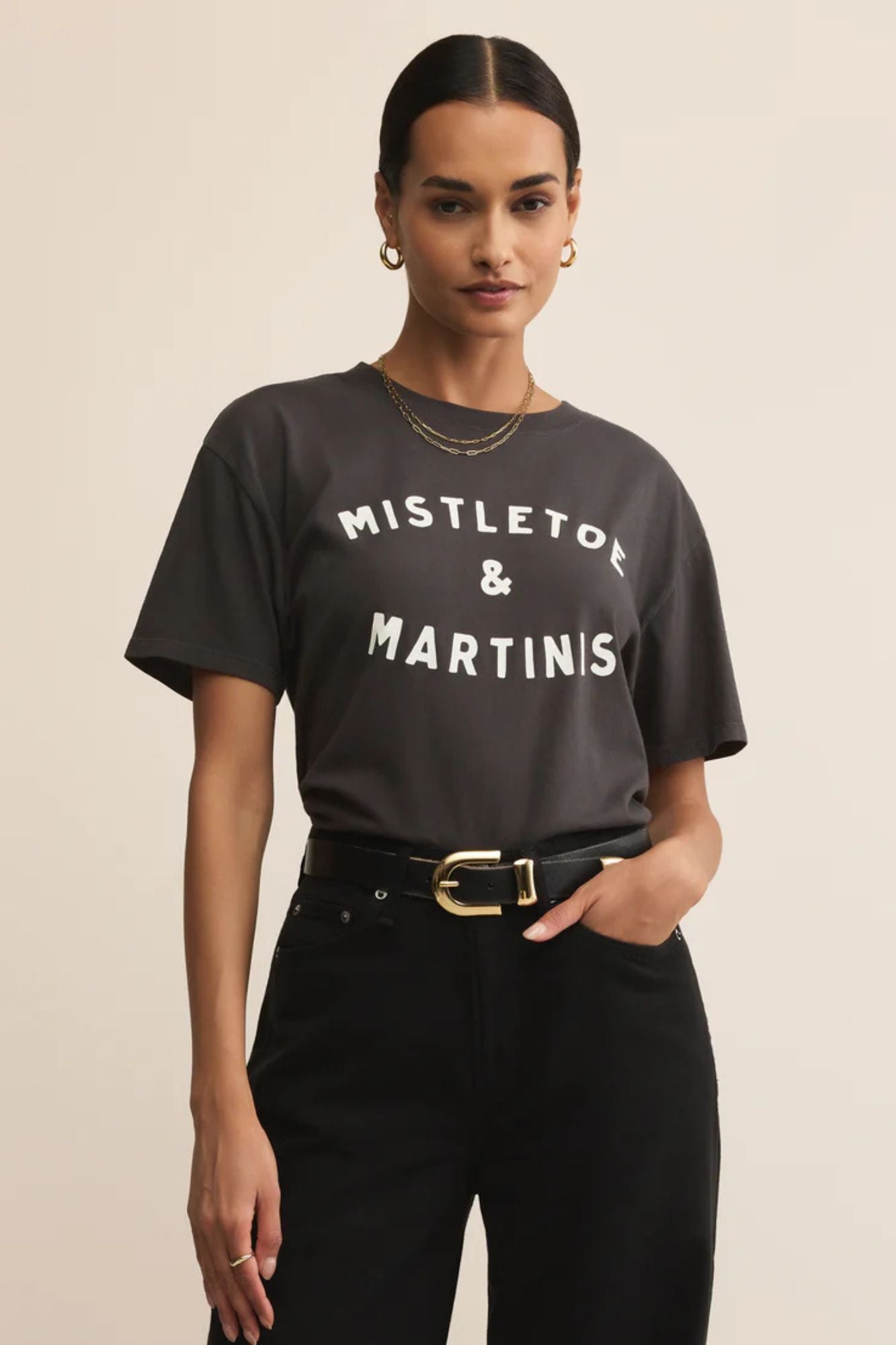 Mistletoe Boyfriend Tee