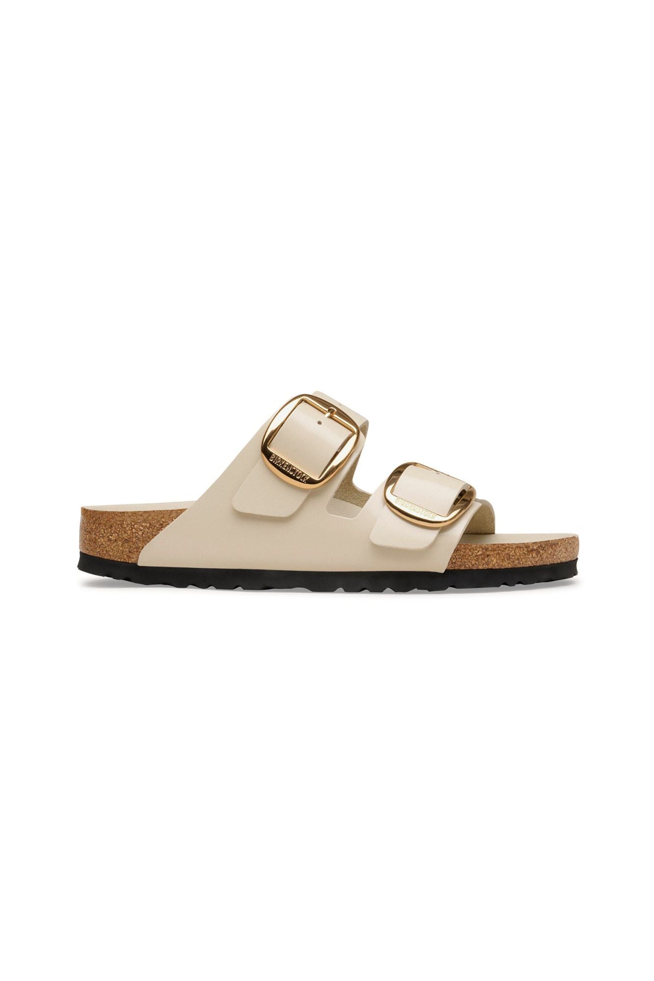 Arizona Big Buckle Natural Leather Patent I Narrow