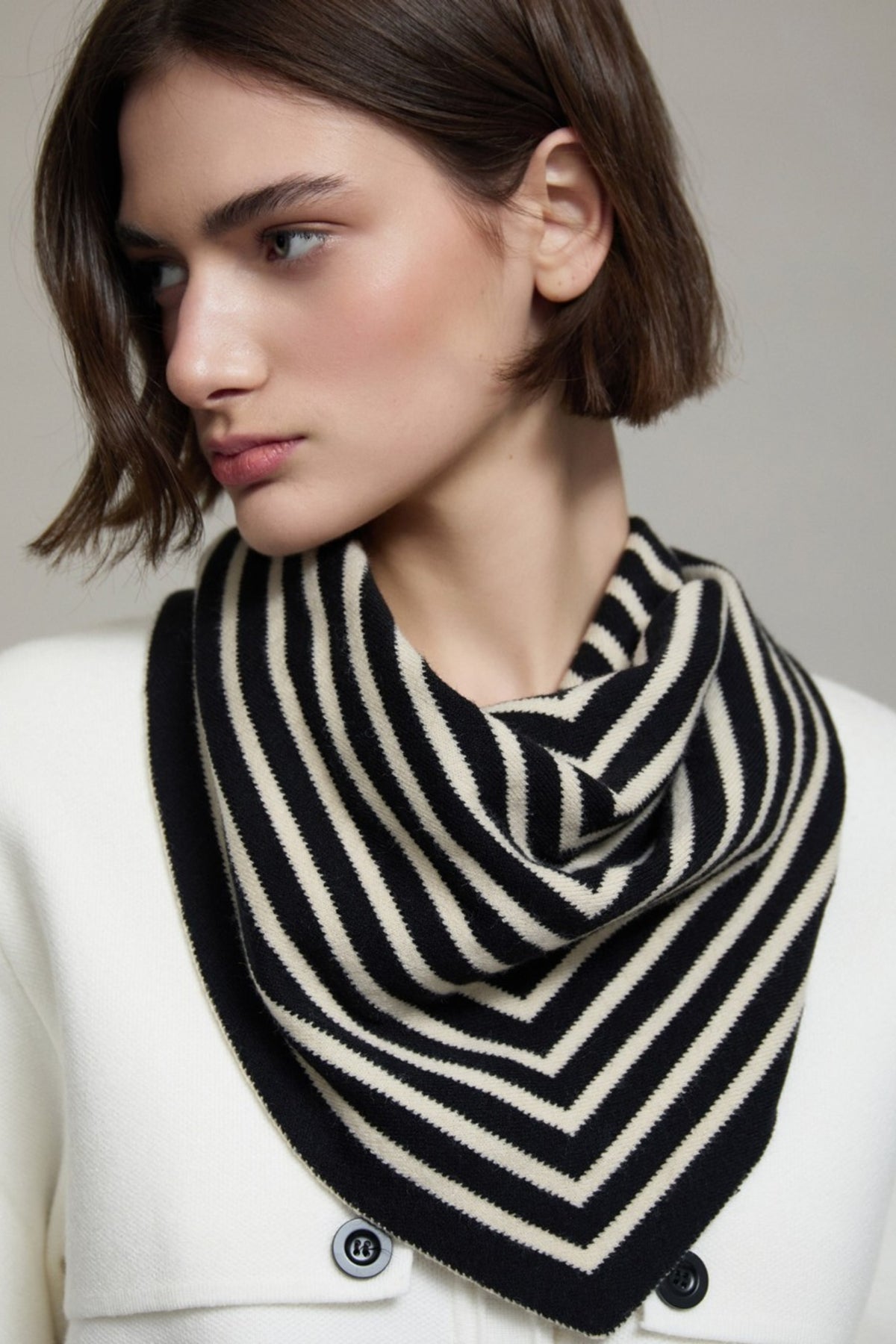 Striped Jacquard Bandana