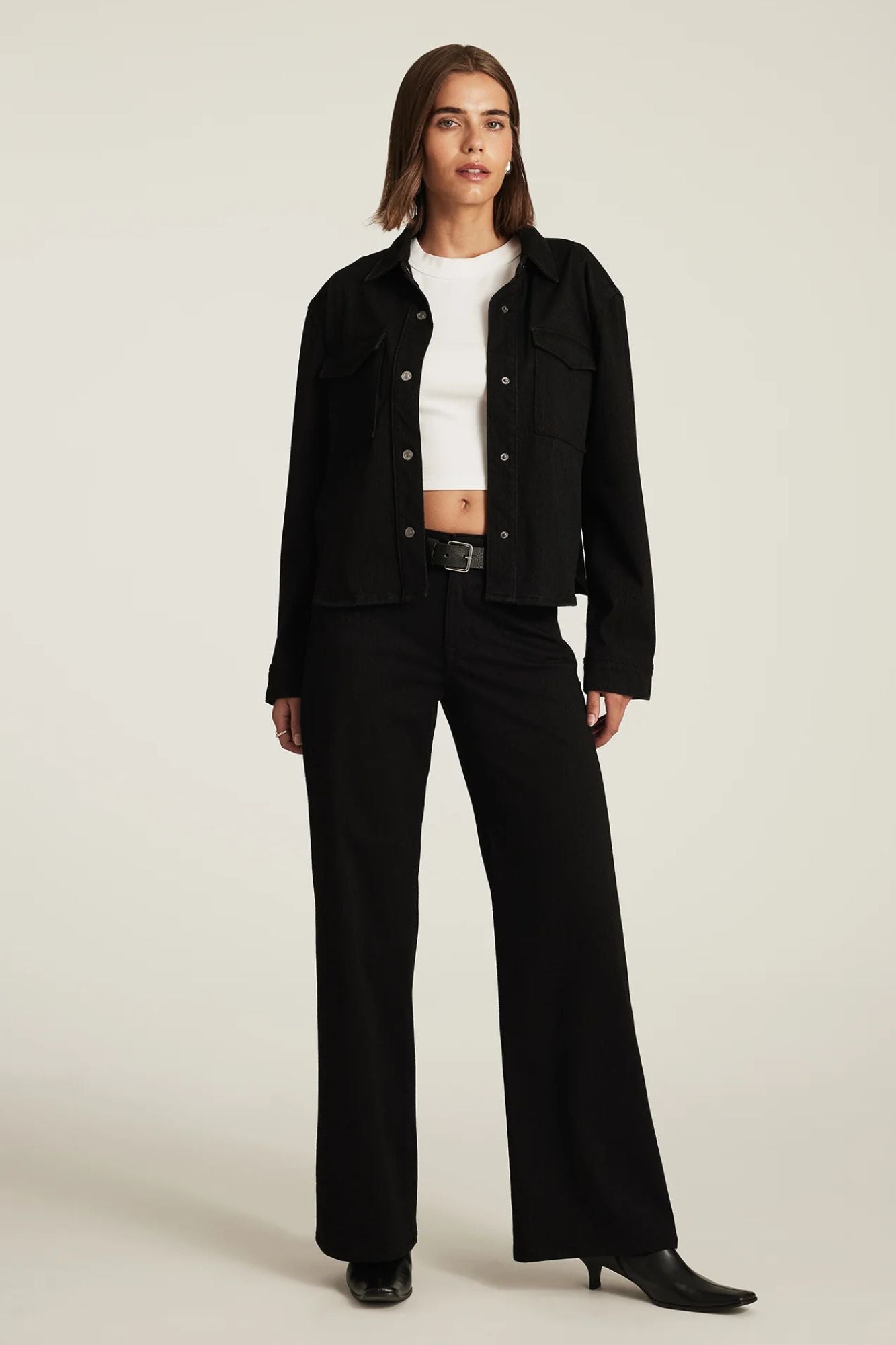 Sabrina Mid Rise Wide Leg Jean