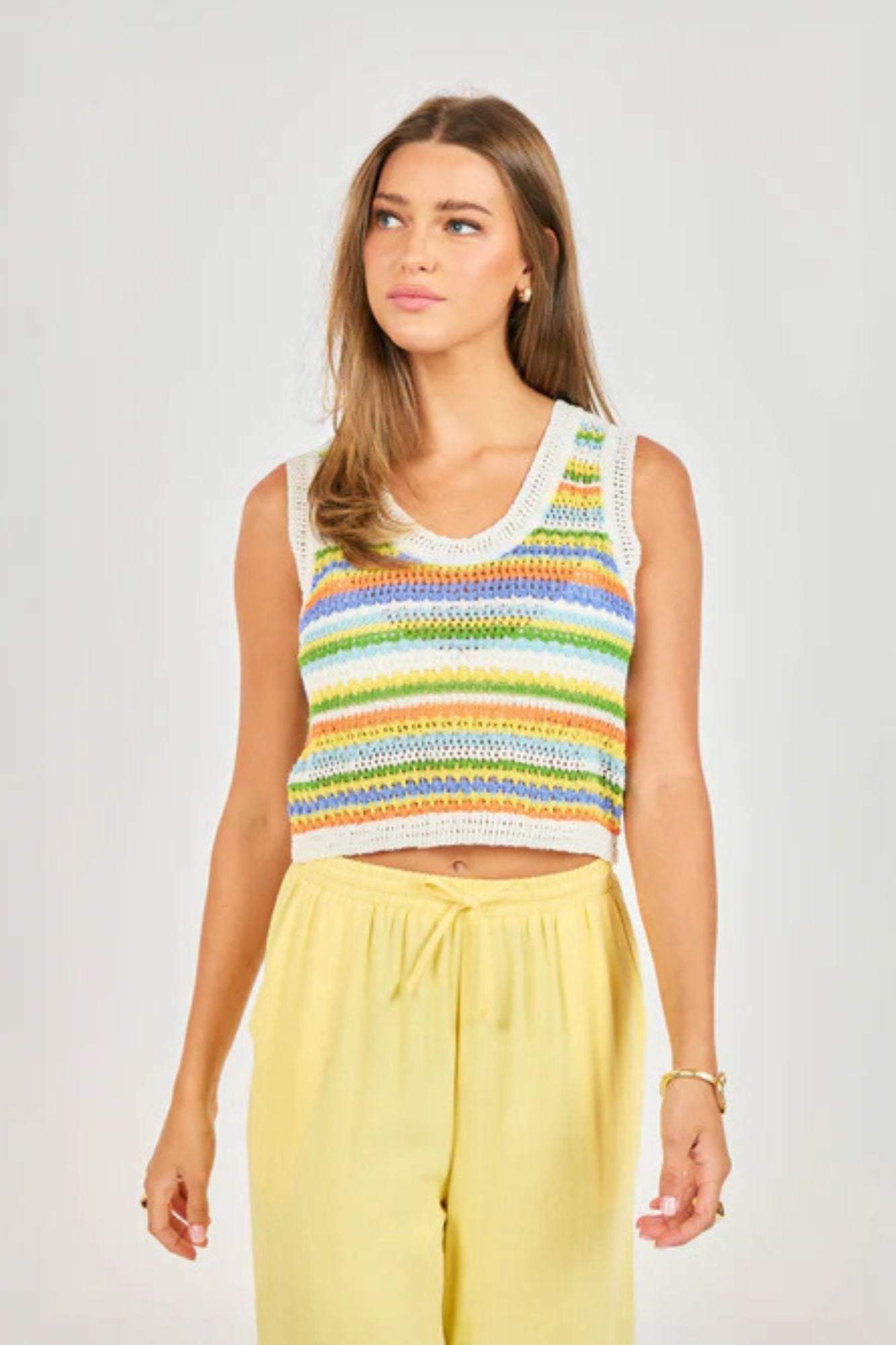 Sylvia Stripe Sweater Vest