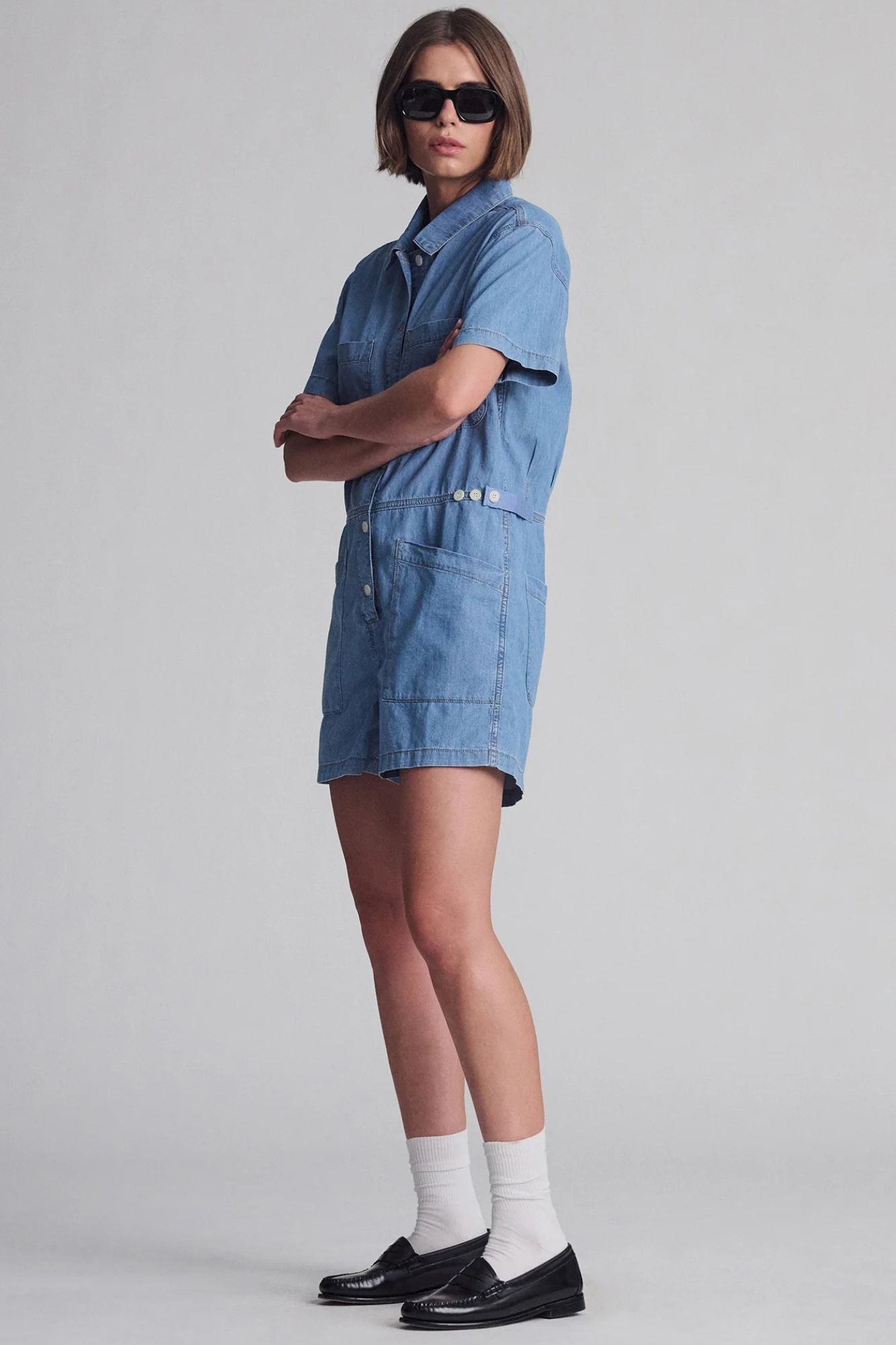 Noreen Denim Romper