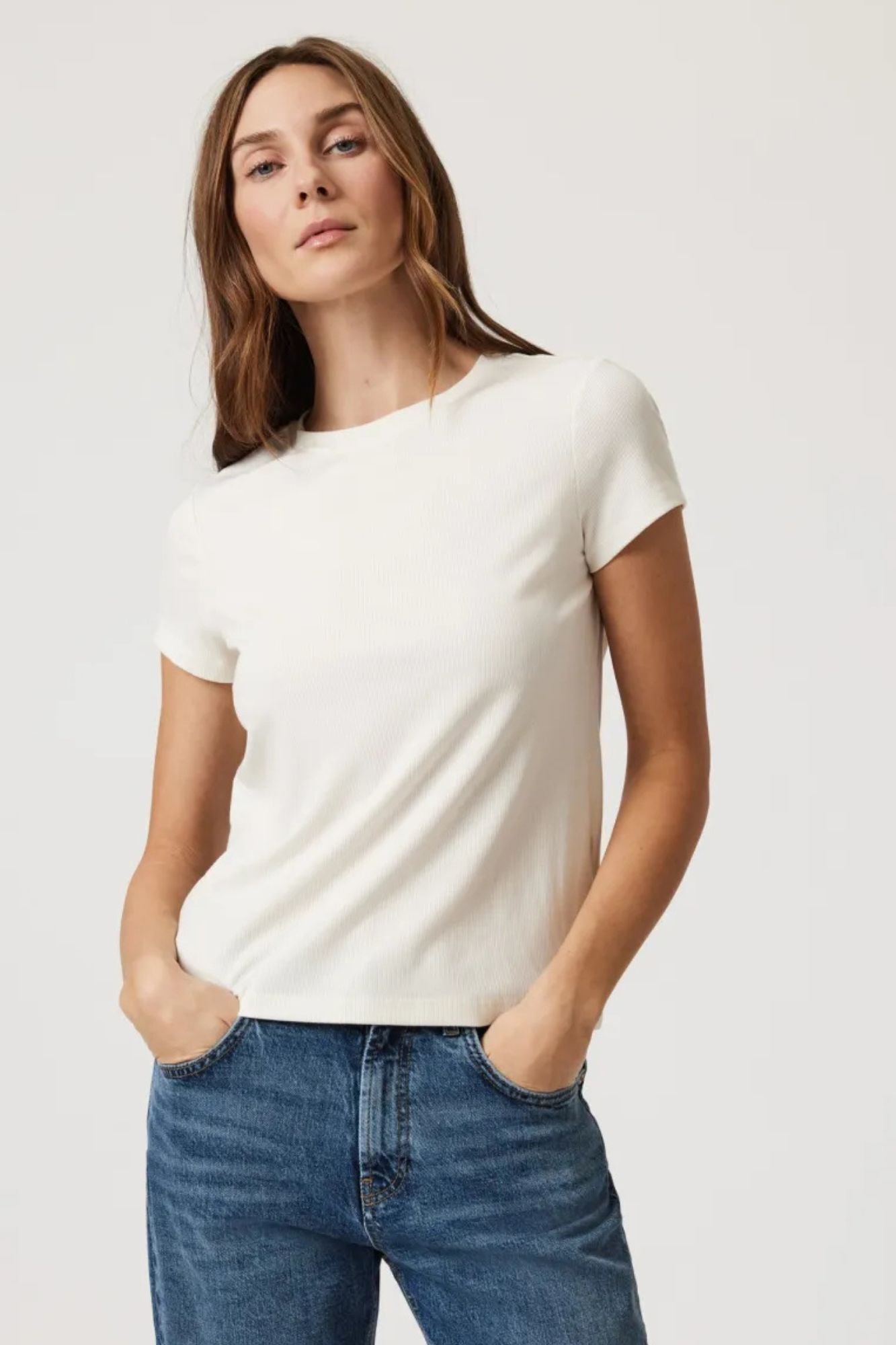 Luxe Touch Tencel Ribbed T-Shirt