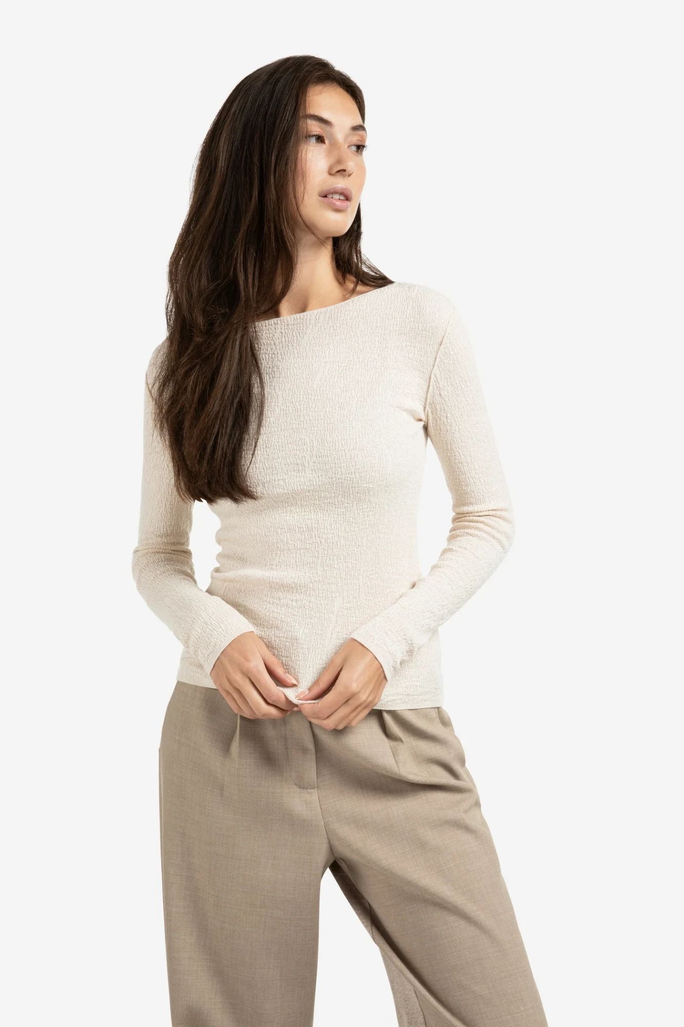 Anne Structured Knit Top