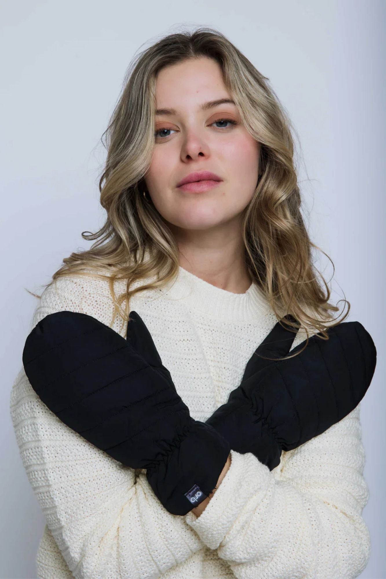 Let It Snow Puffer Mittens