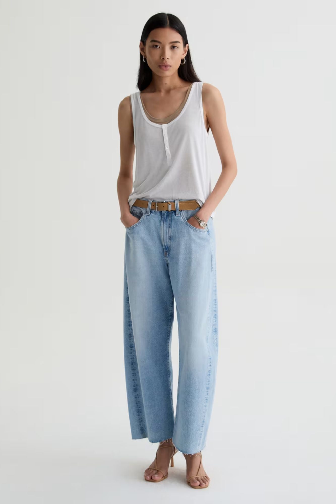 Hattie Crop High-Rise Barrel