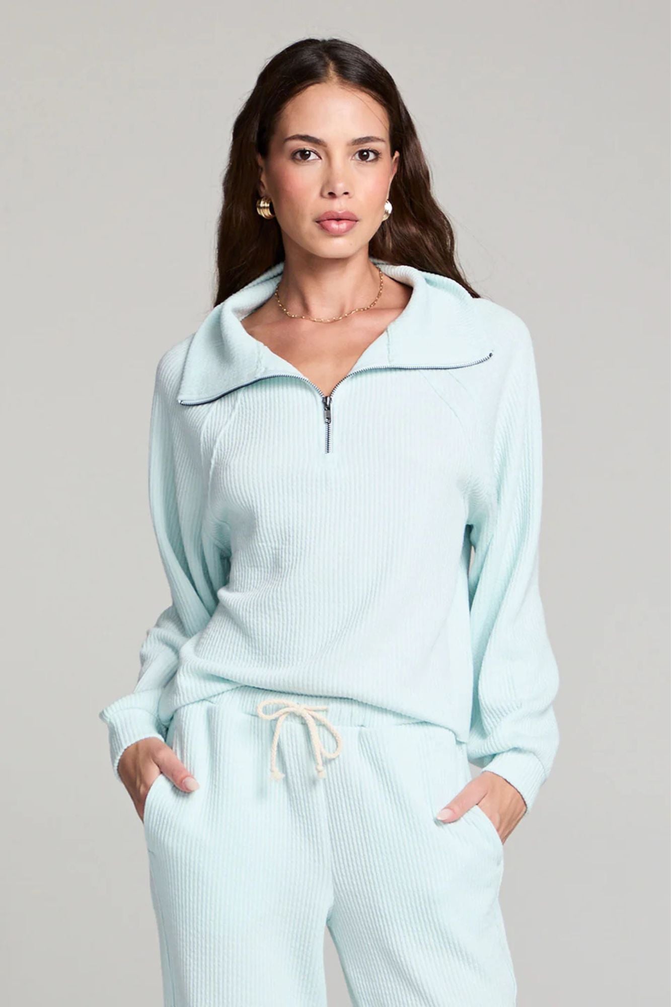 Half Zip Raglan Pullover