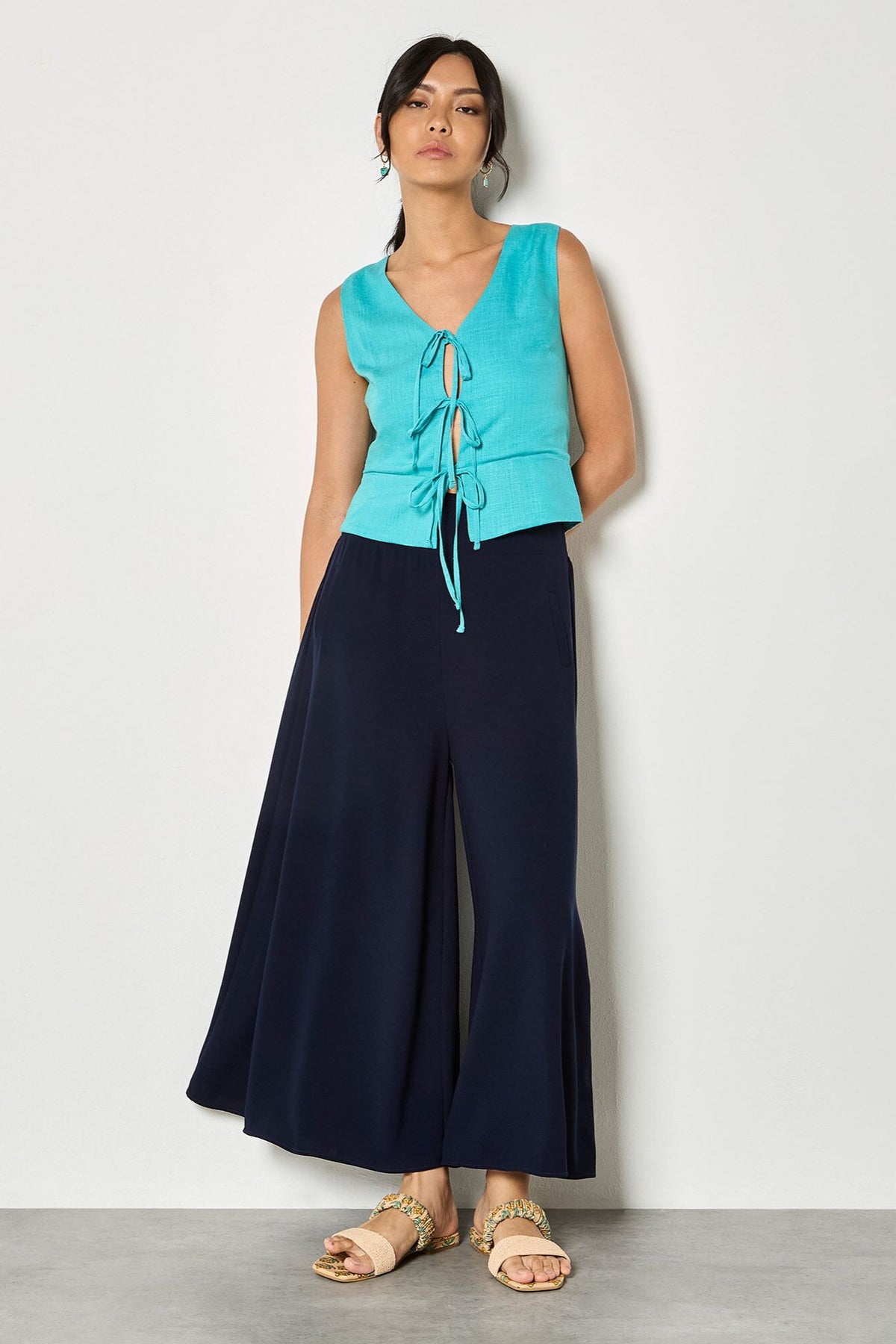 Big Waistband Wide Trousers