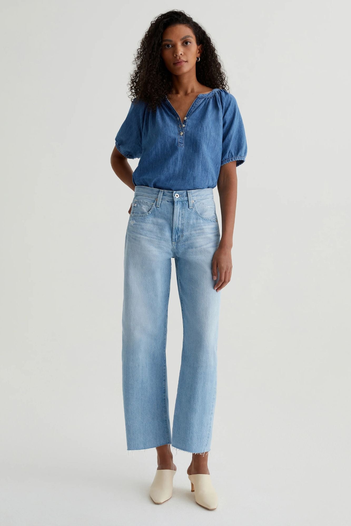 Hattie Crop High Rise Barrel