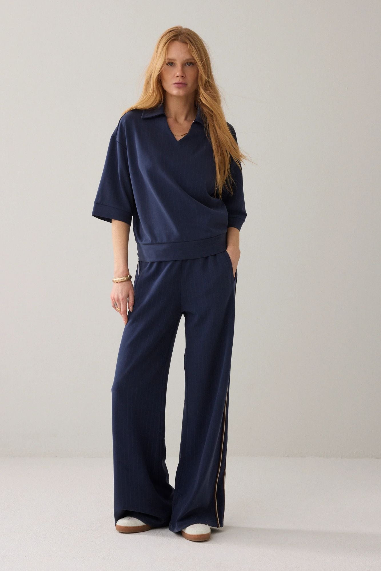 Pinstripe Polo Shirt