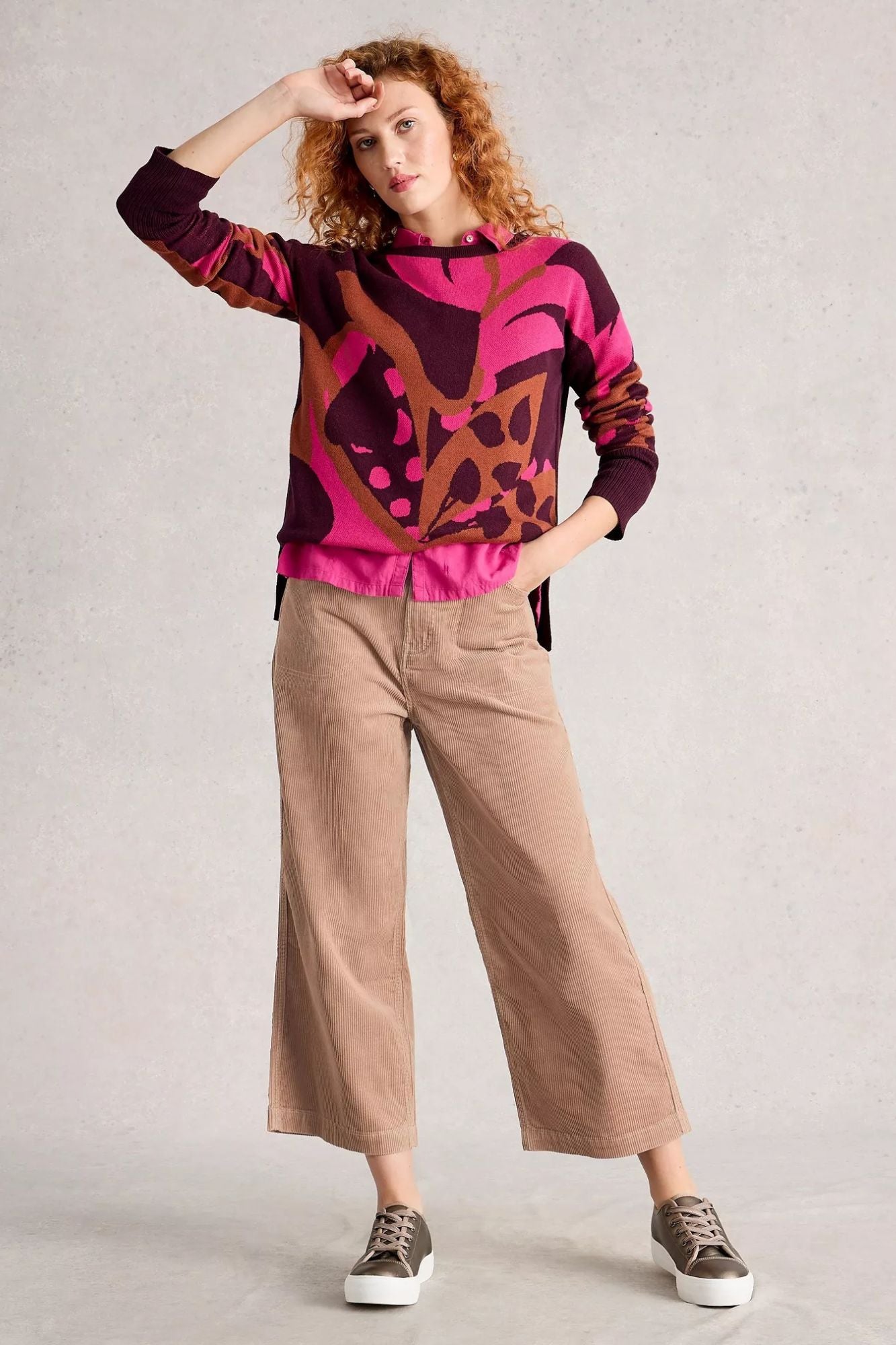 Tia Cord Wide Leg Crop