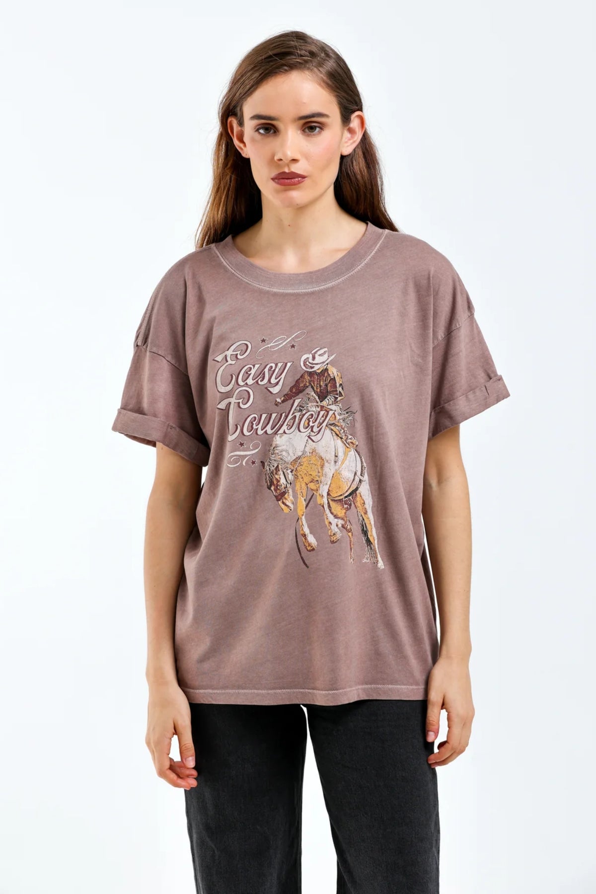 Easy Cowboy Boyfriend Tee