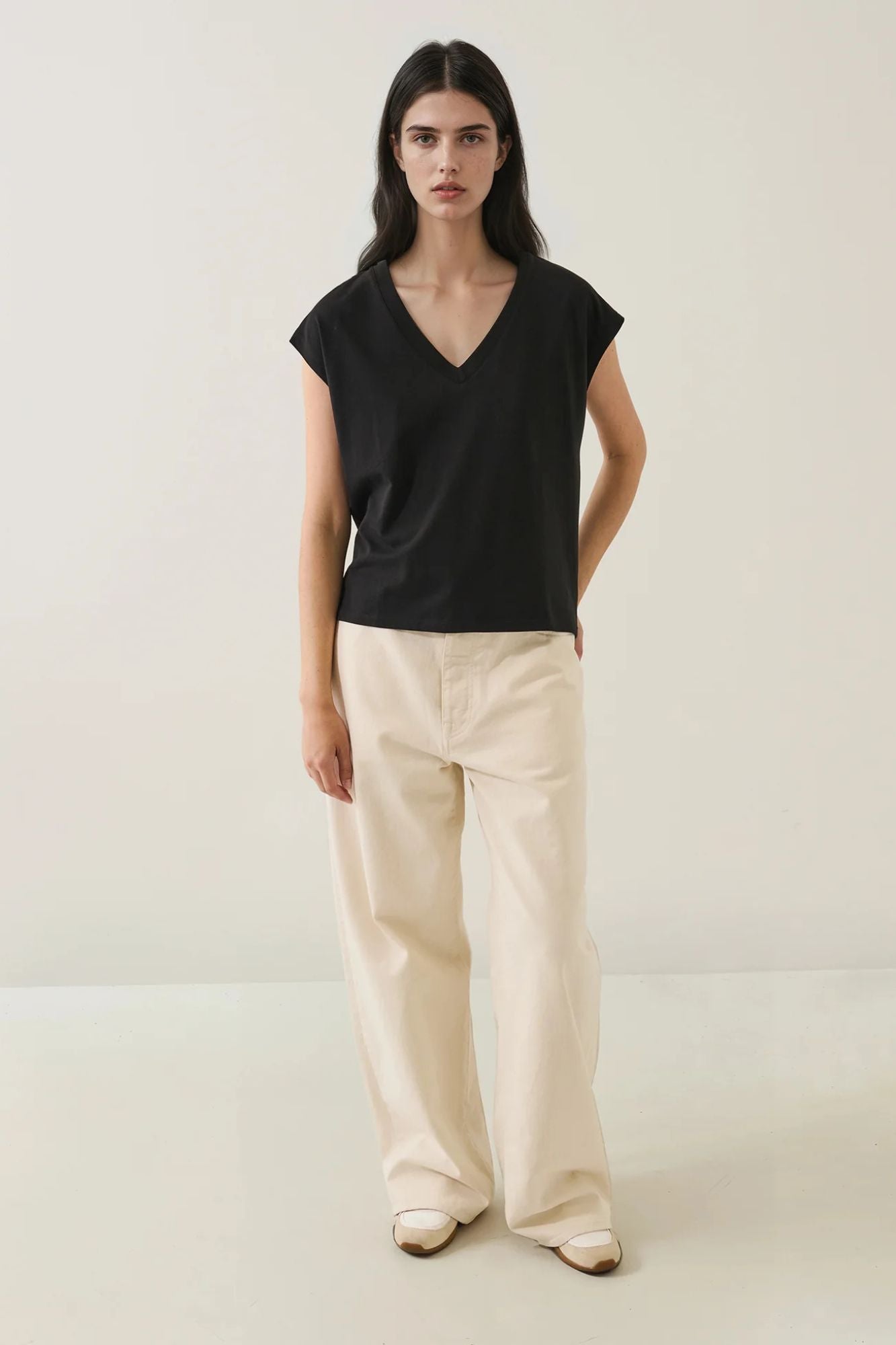 Iconic V-Neck Dolman Tee
