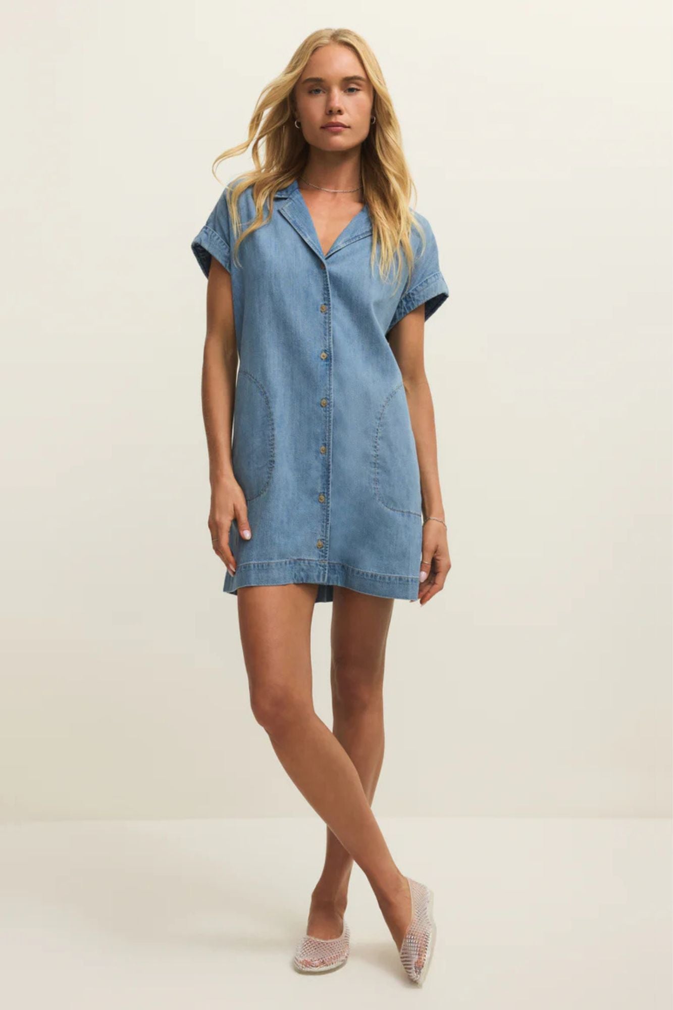 Napa Denim Mini Dress