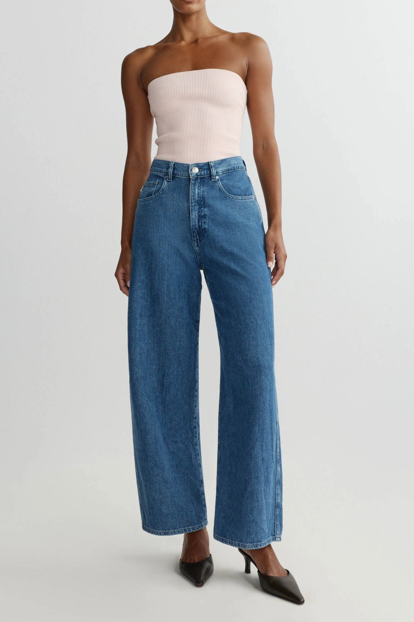 Taylor Relaxed Barrel High Rise Jeans