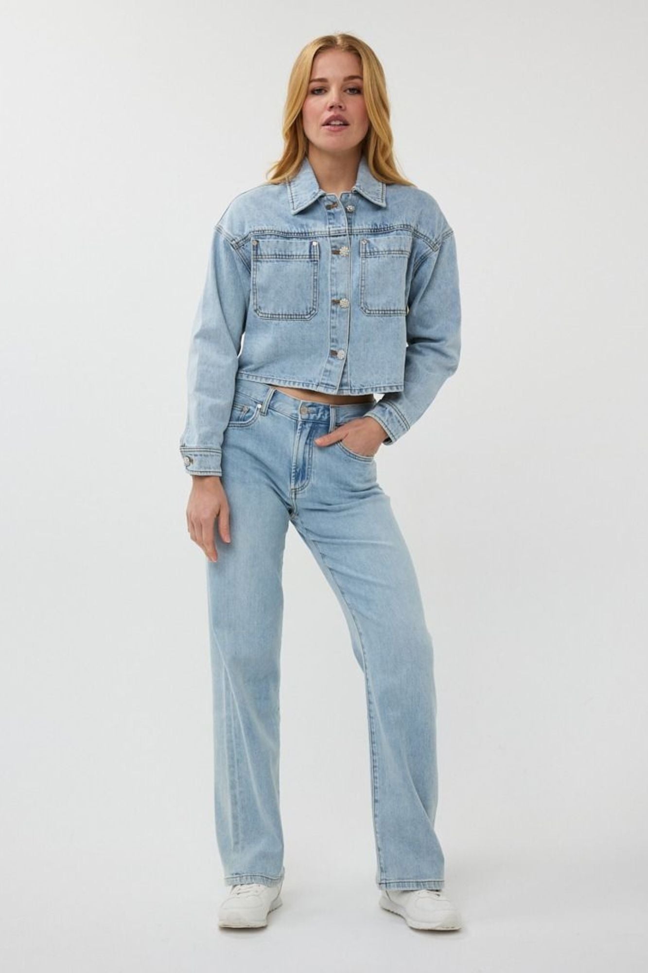 Jacket Denim Short Oversized