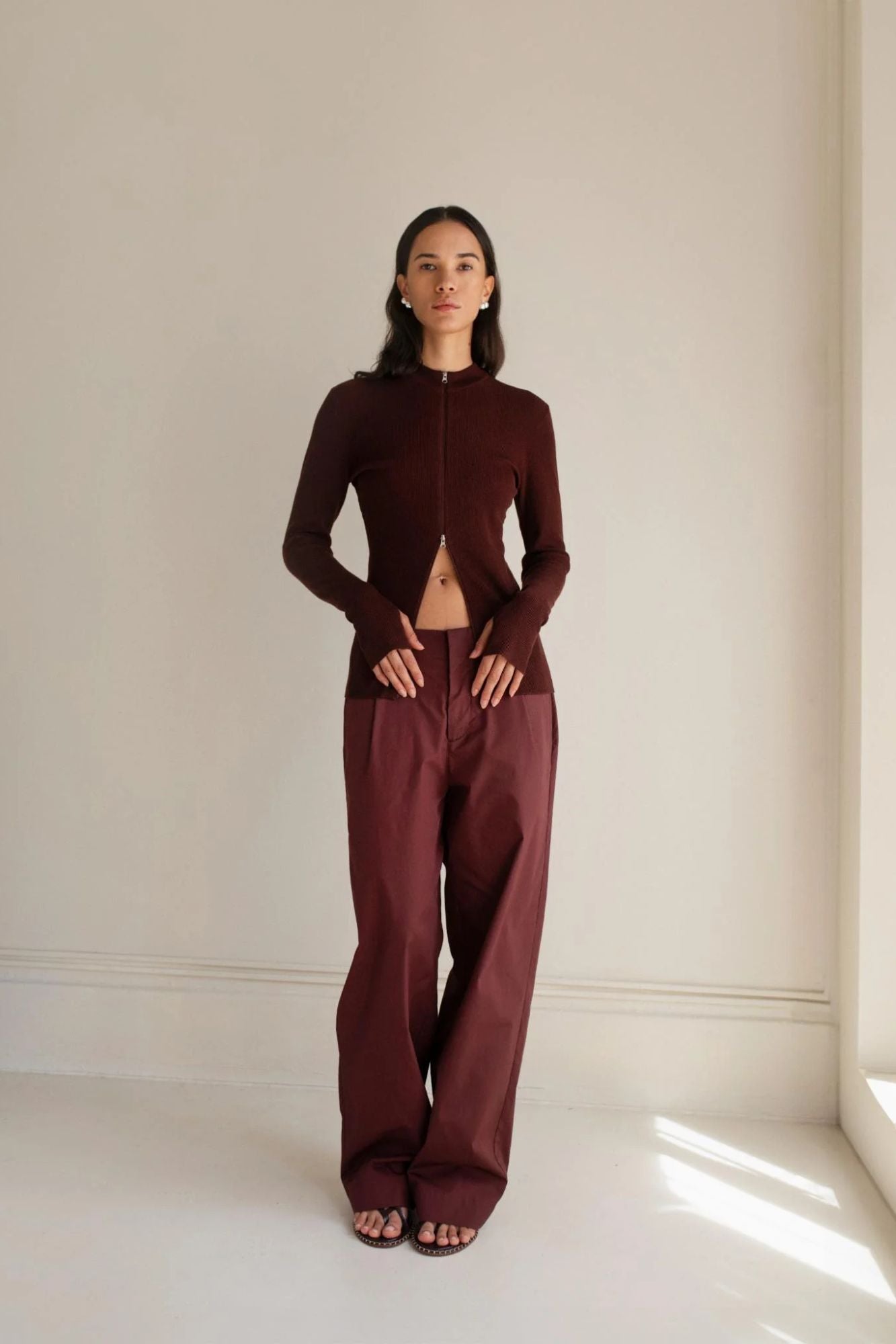 Gabrielle Rib Zip Jacket