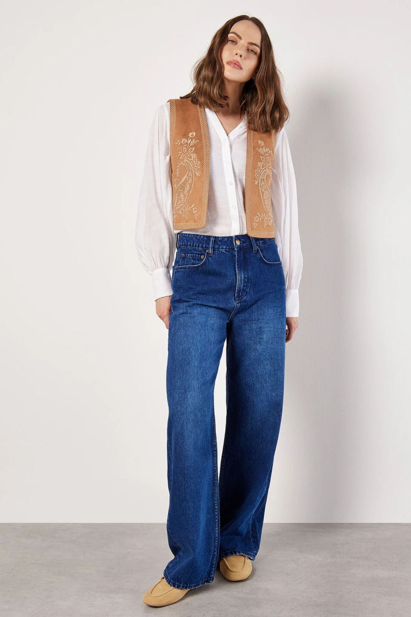 Paisley Suedette Vest