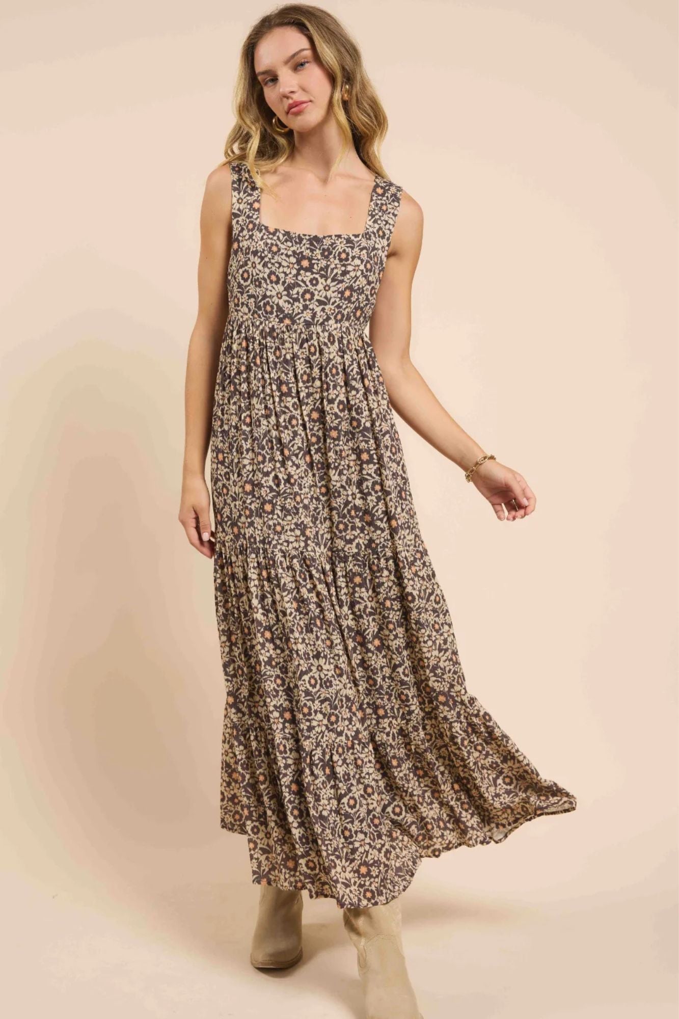 Desert Sunset Tiered Maxi Dress