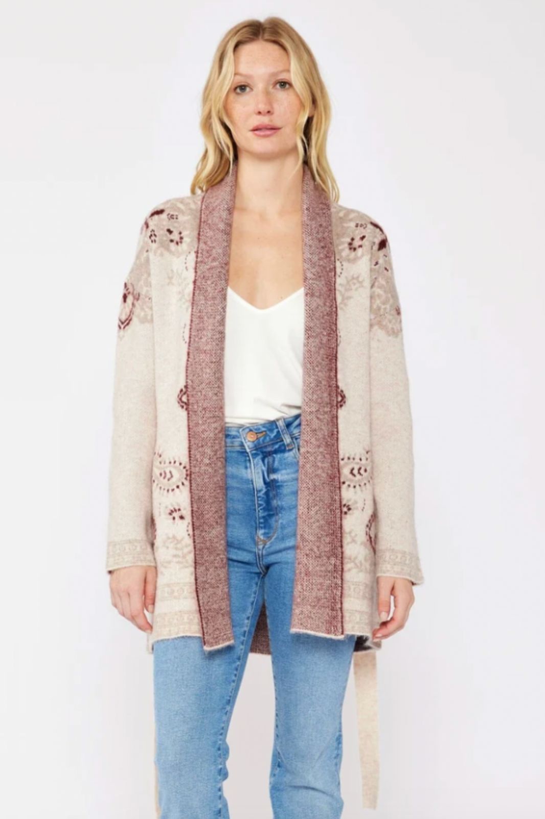 Printed Cardigan