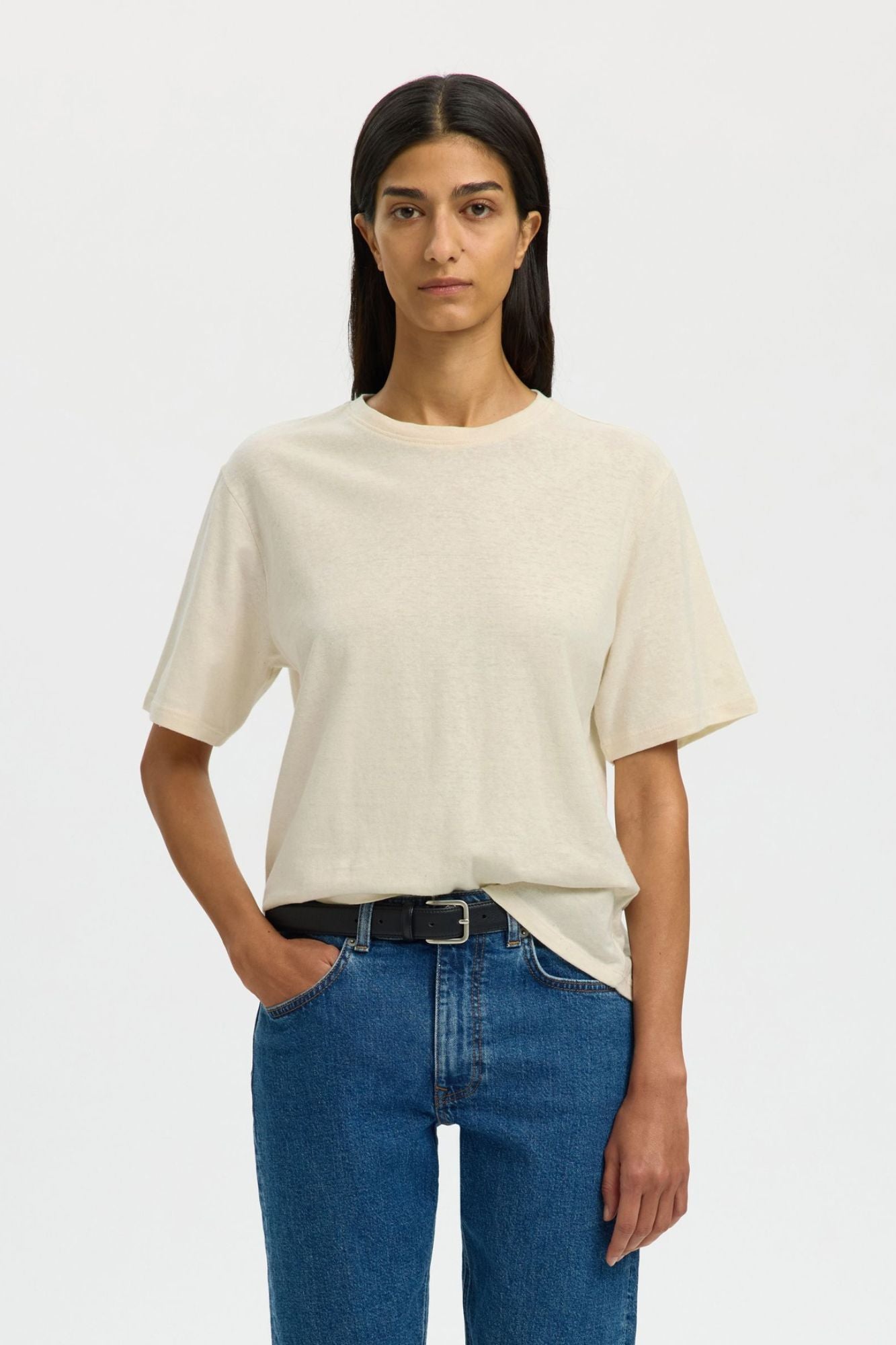 Ada Linen Blend Tee