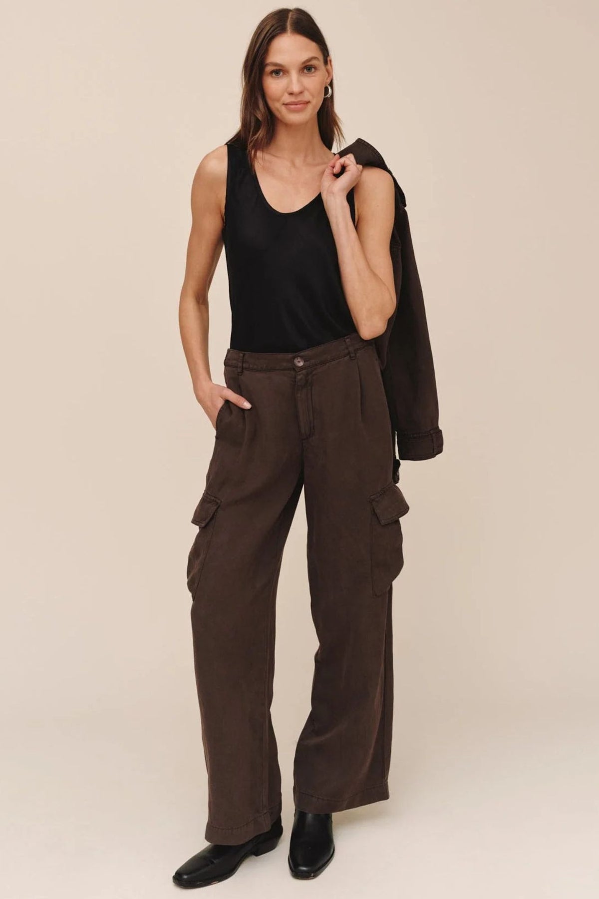 Wide Leg Cargo Trouser