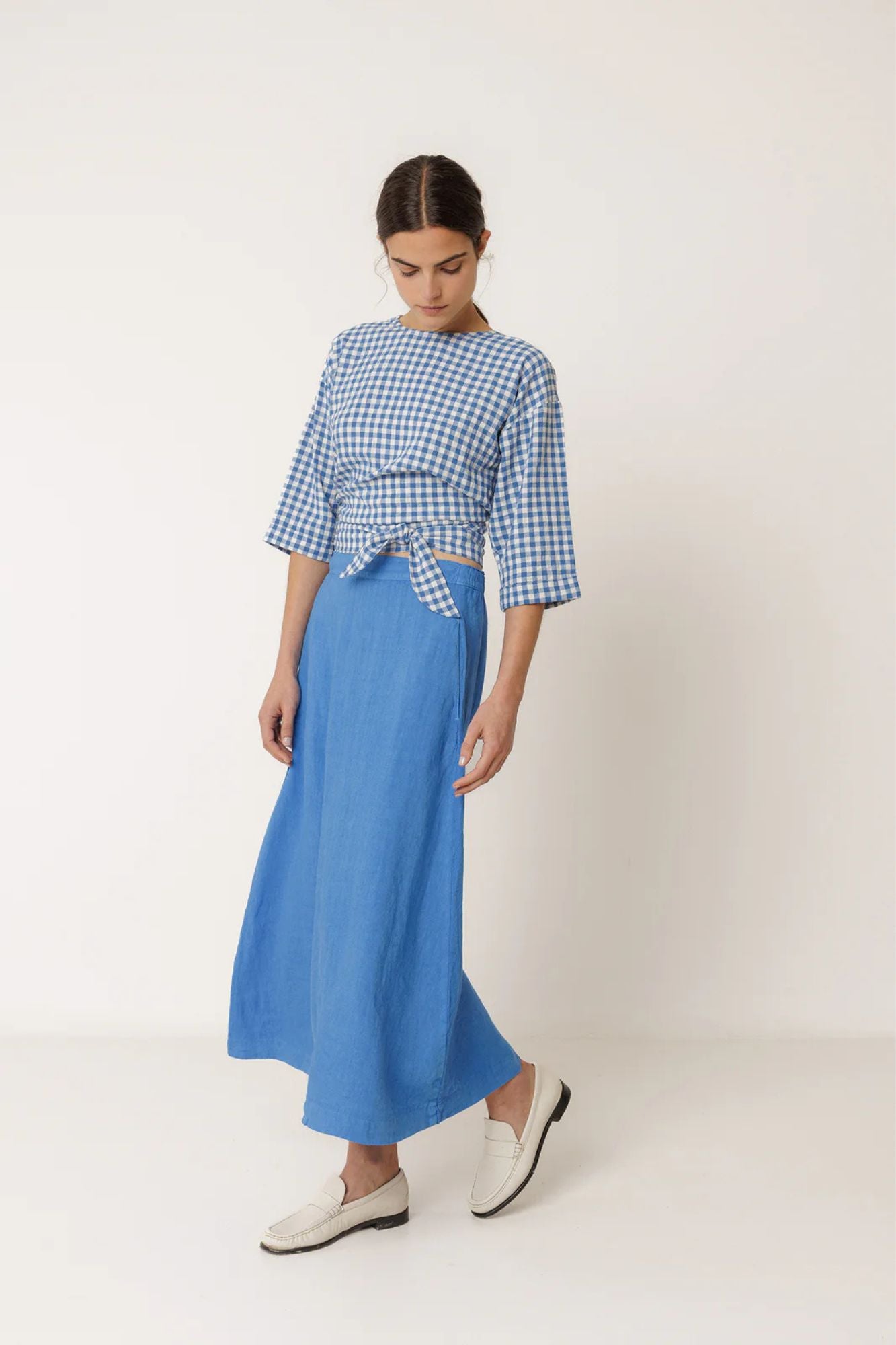 Long Linen Skirt