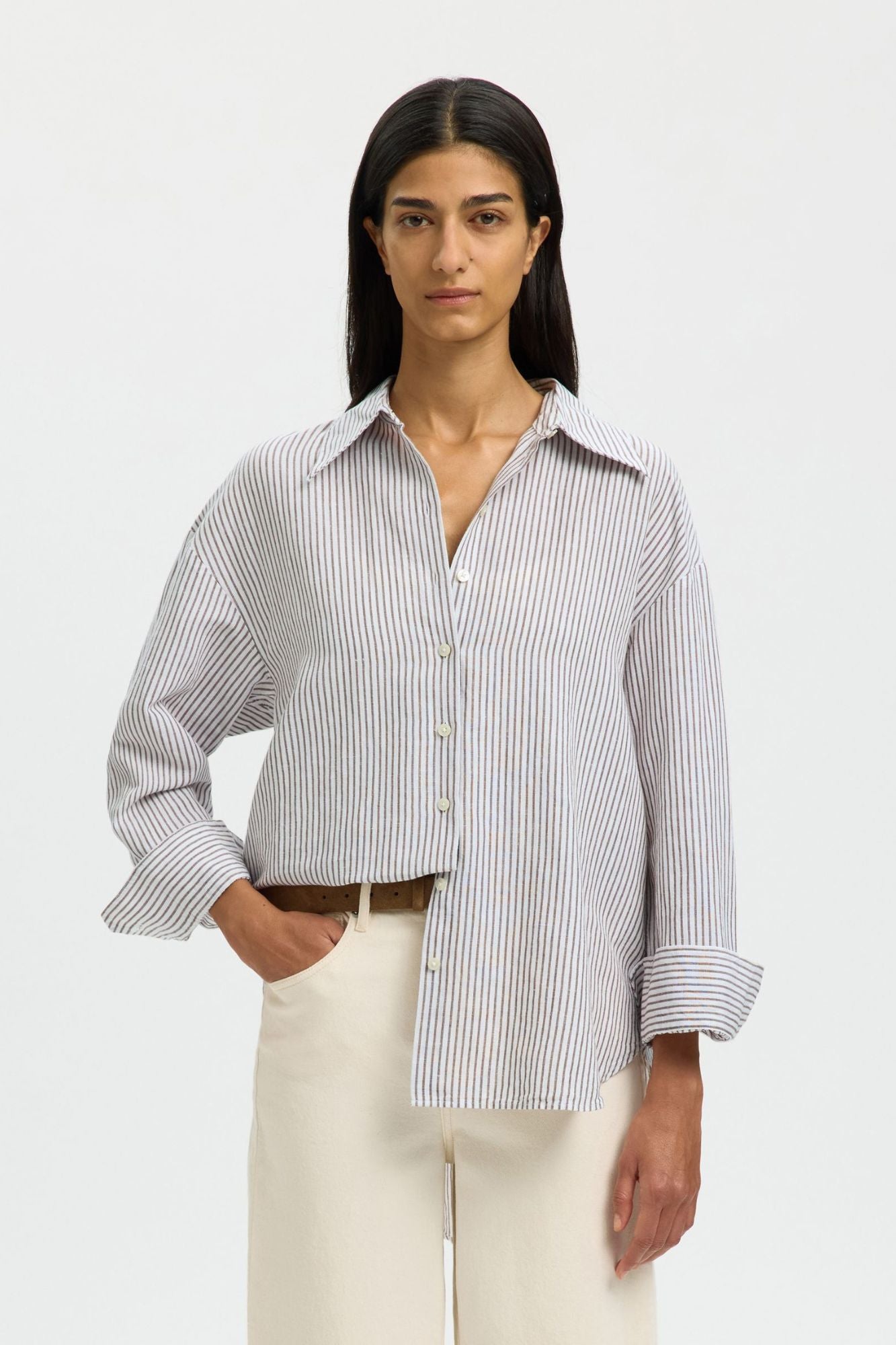 Cleo Oversized Linen Blend Shirt