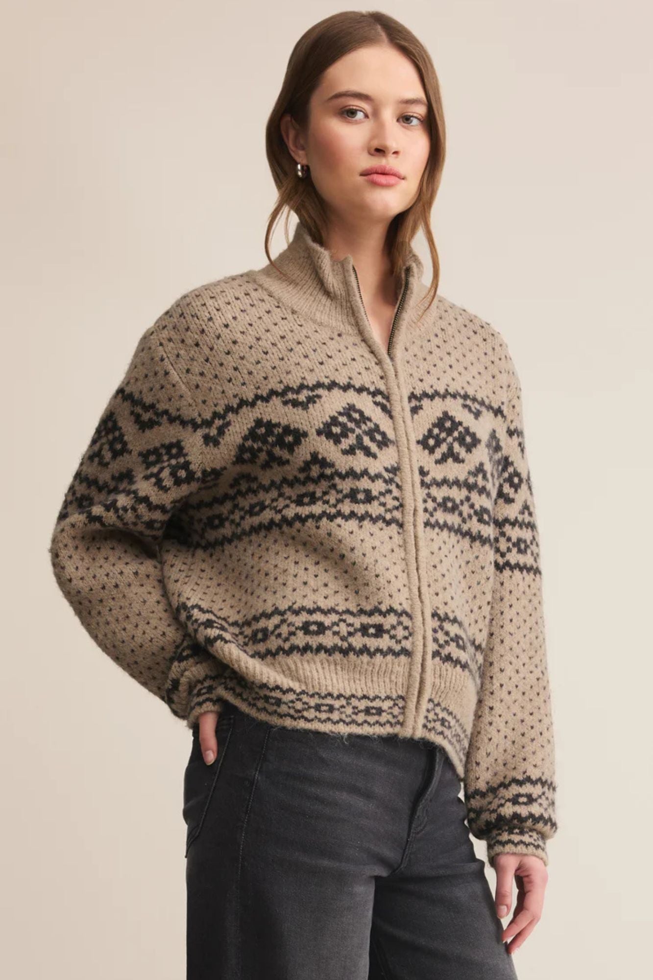 Bismarck Zip Cardigan