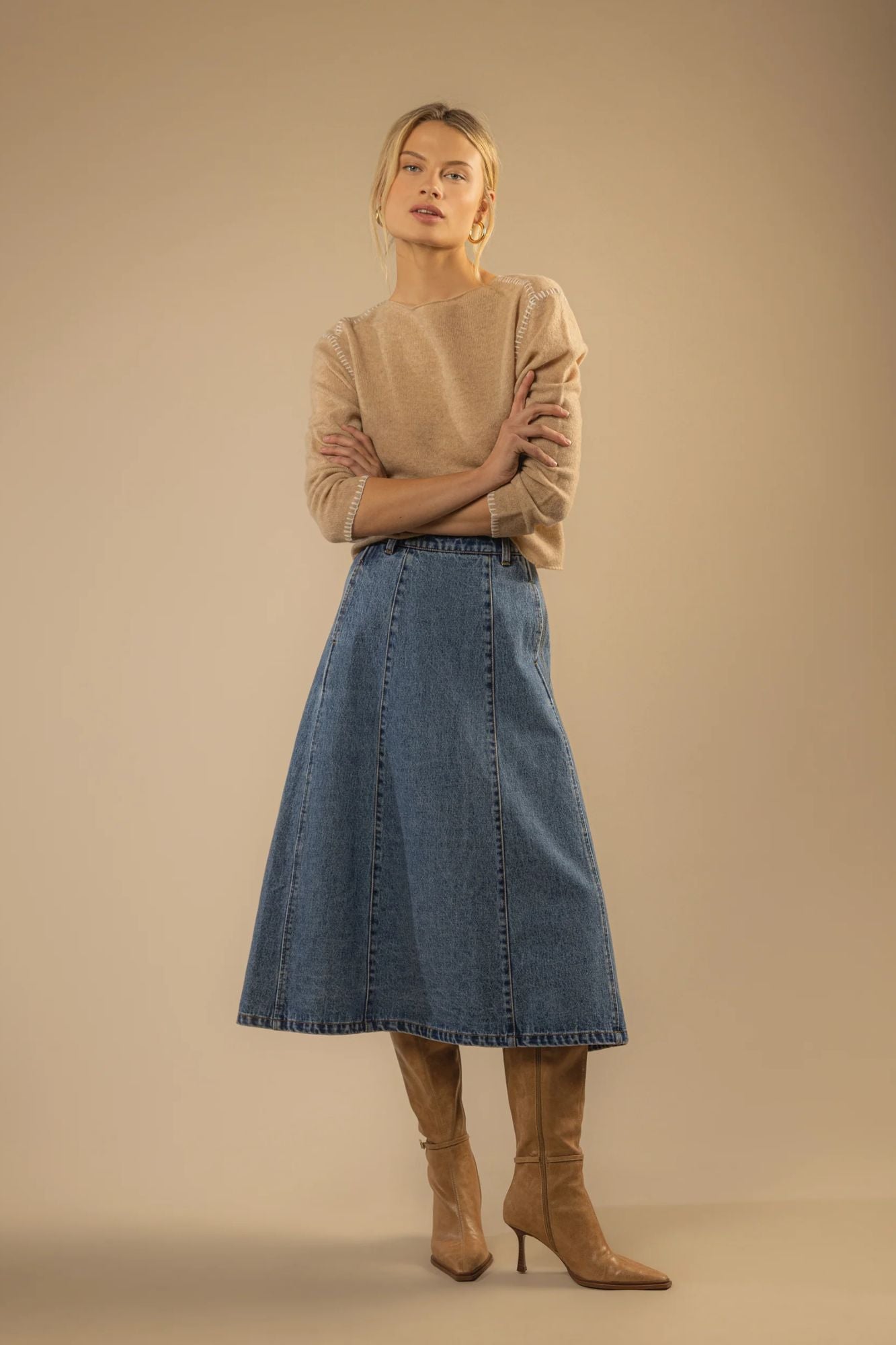 Dallas Denim Skirt