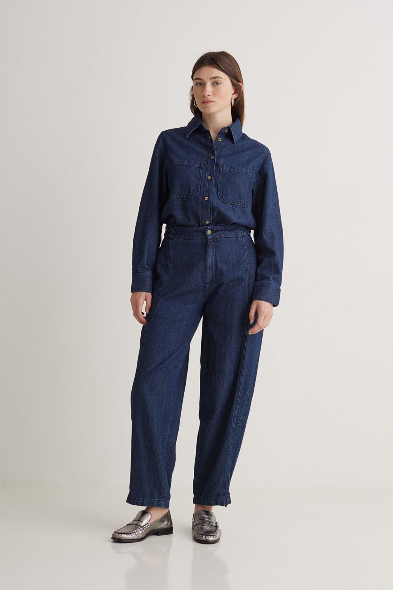 Balloon Denim Trousers
