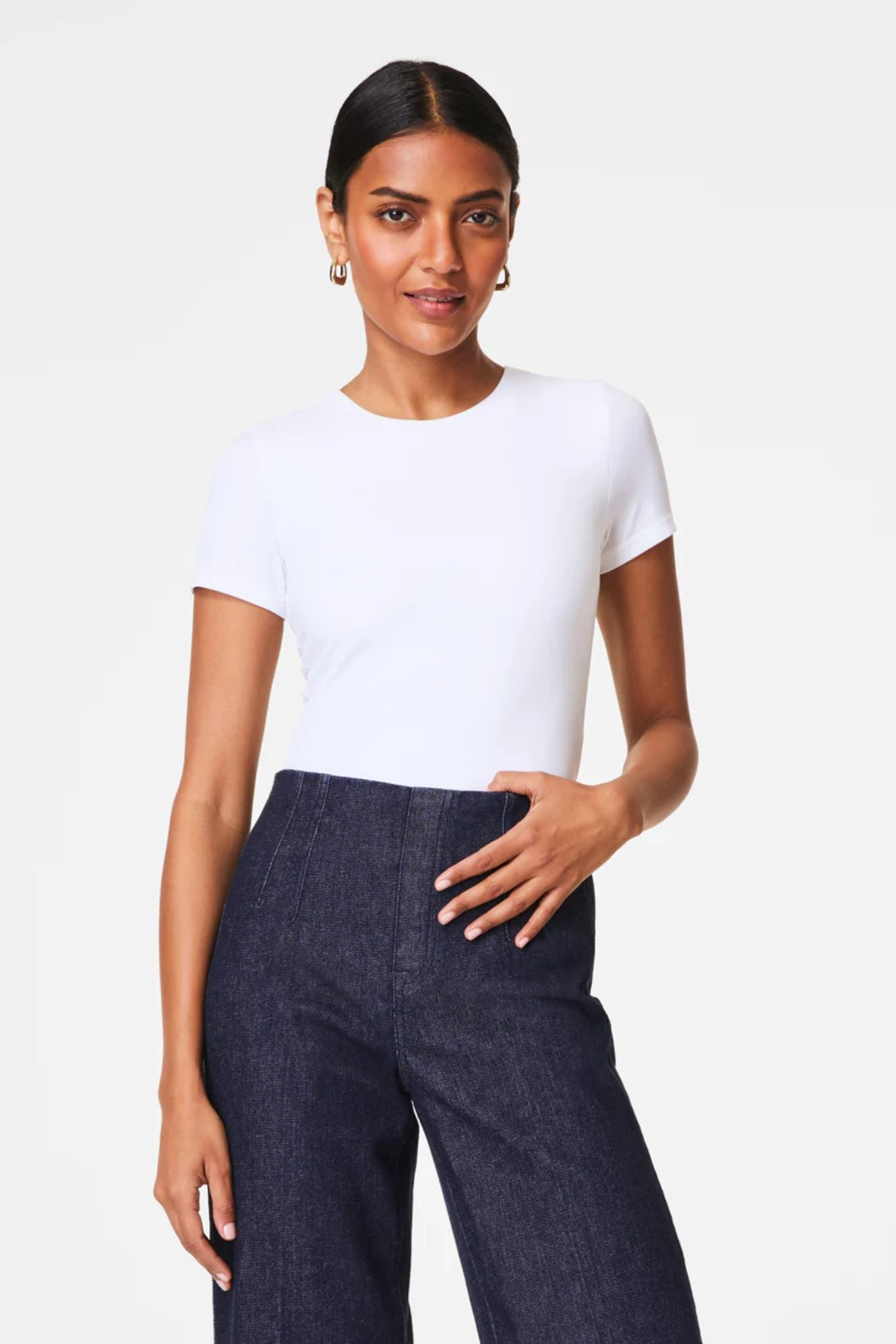 Smoothing Jersey Crewneck Tee