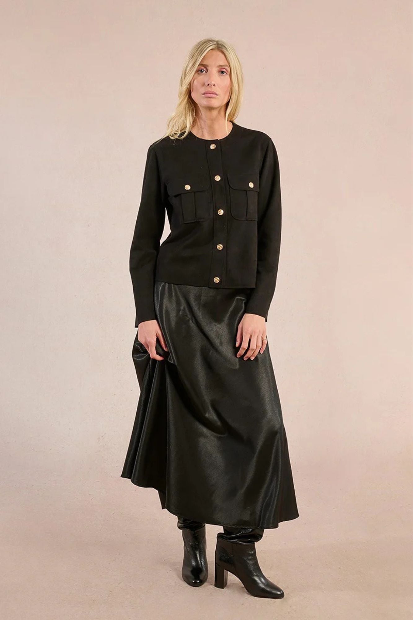 Ava Satin Skirt