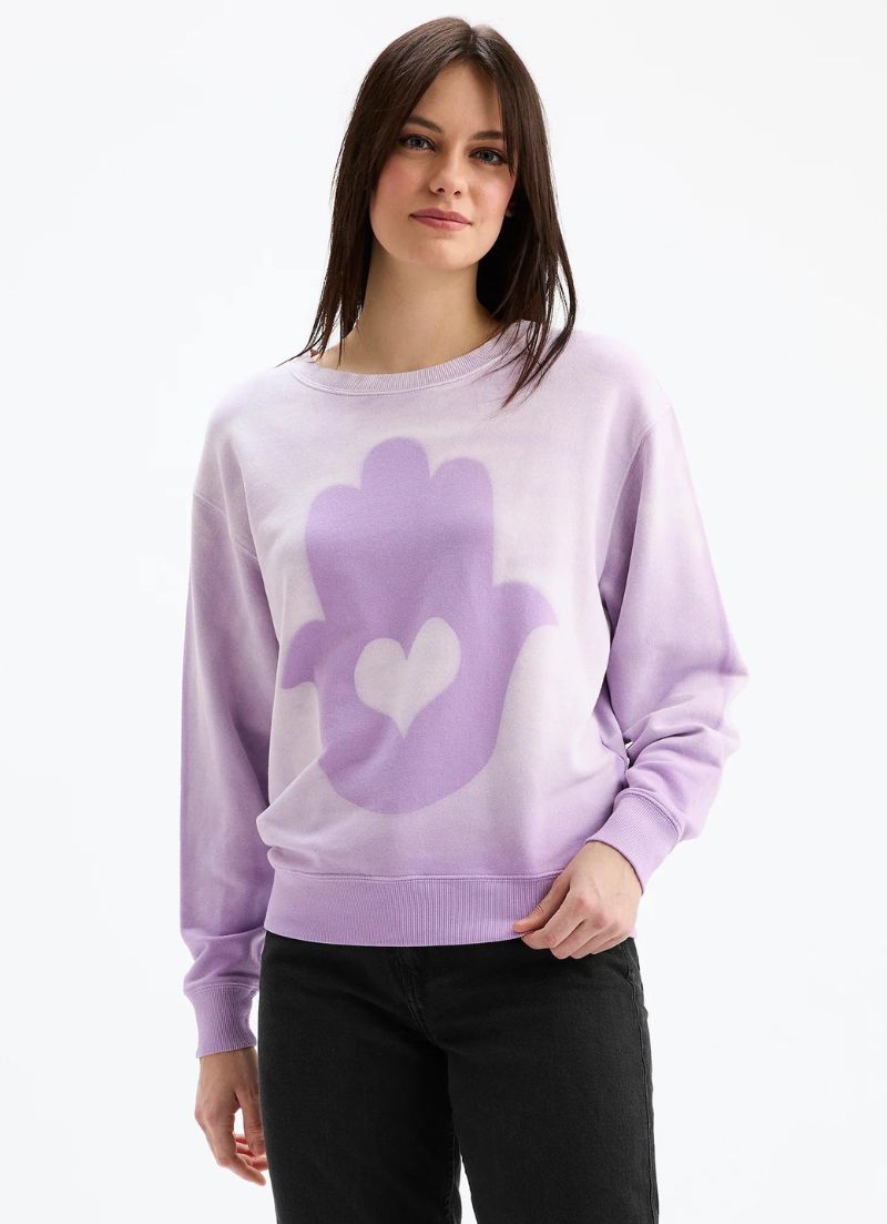 Sweat-shirt Coeur Hamsa