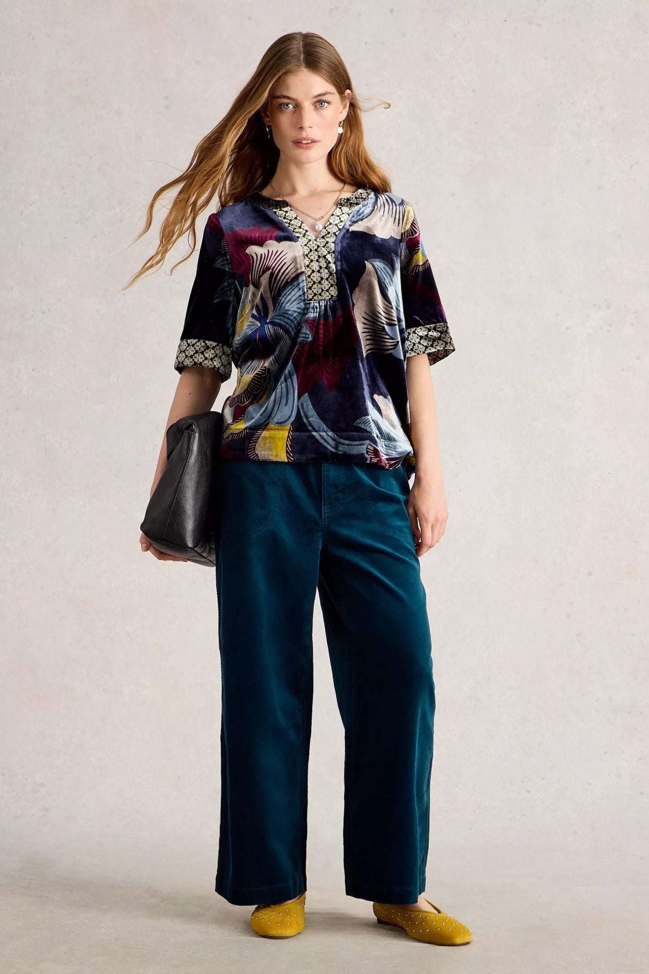 Ash Velvet Top